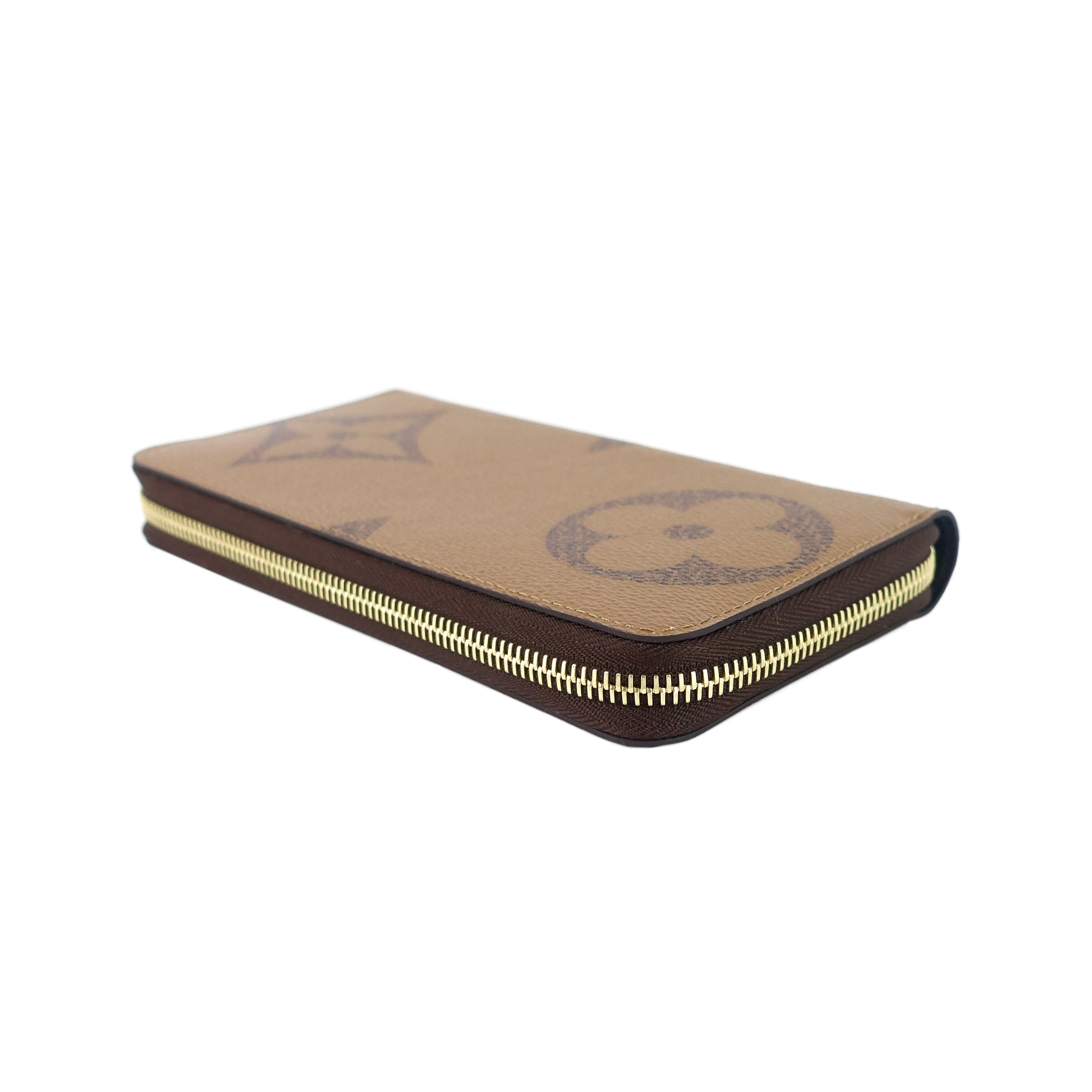 Louis Vuitto Zippy Giant Reverse Monogram Canvas Wallet