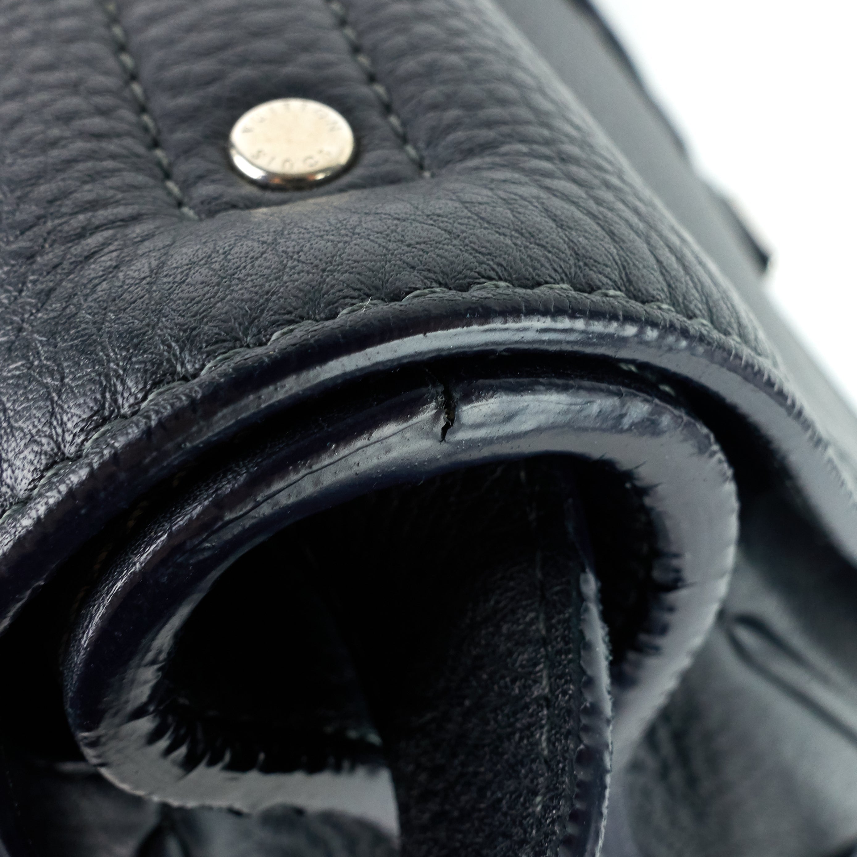 Louis Vuitto Stelios Naxos Leather Messenger Bag