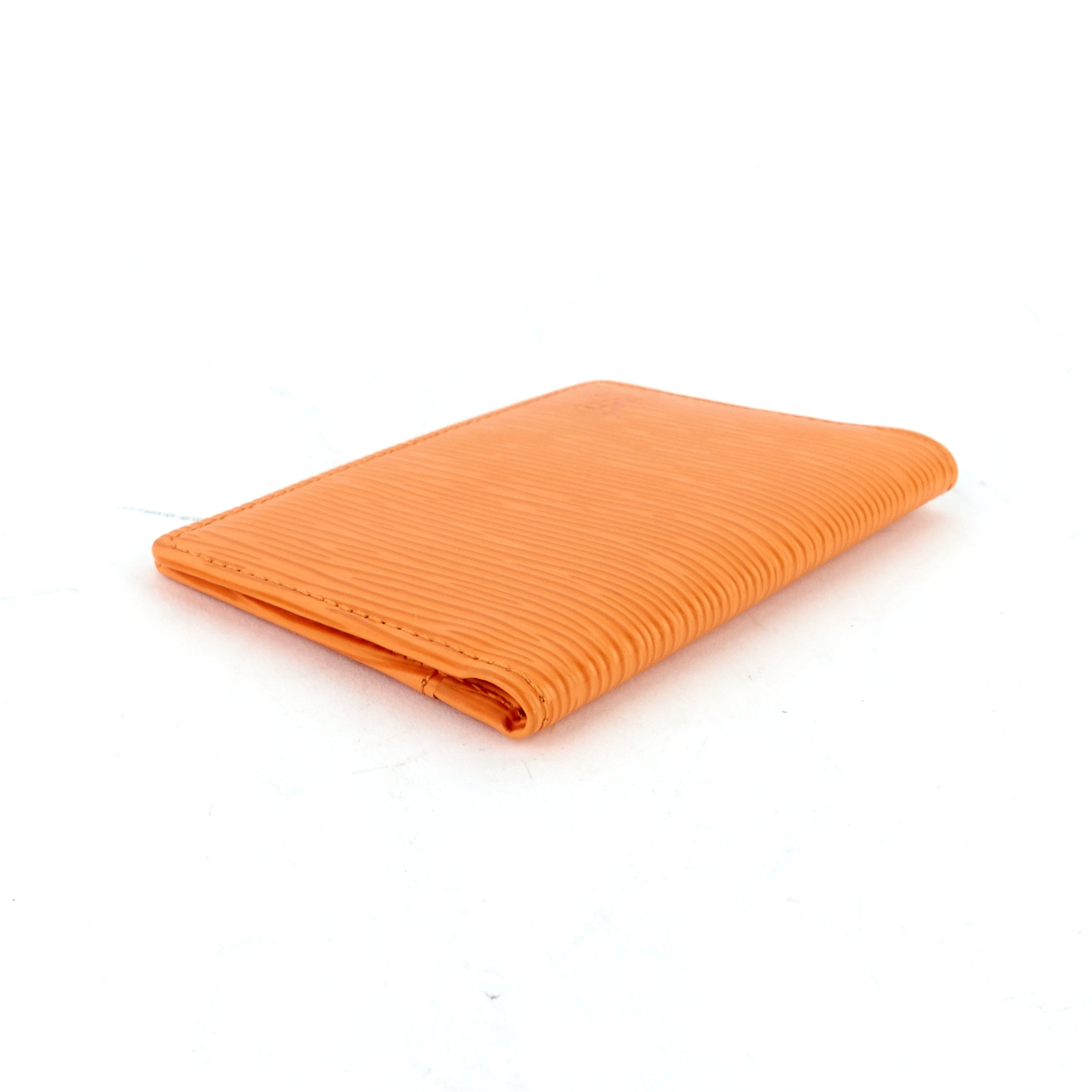 Louis Vuitto Orange Epi Leather Card Holder