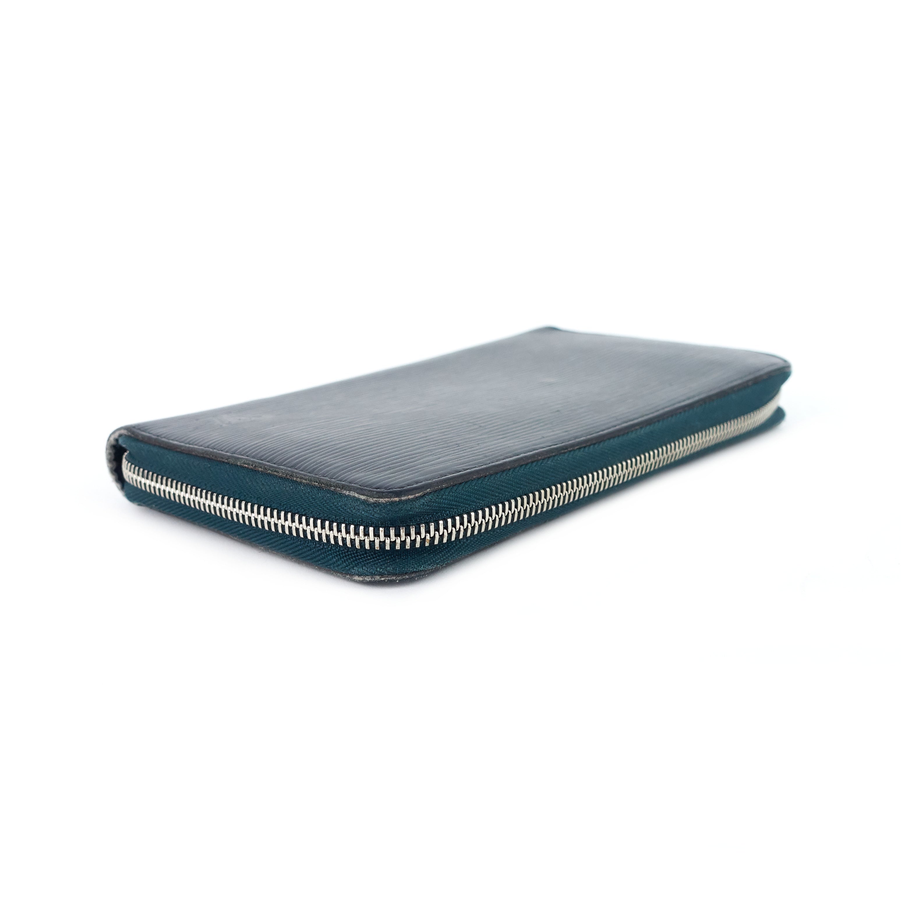 Louis Vuitto Zippy Navy Blue Epi Leather Organizer Wallet