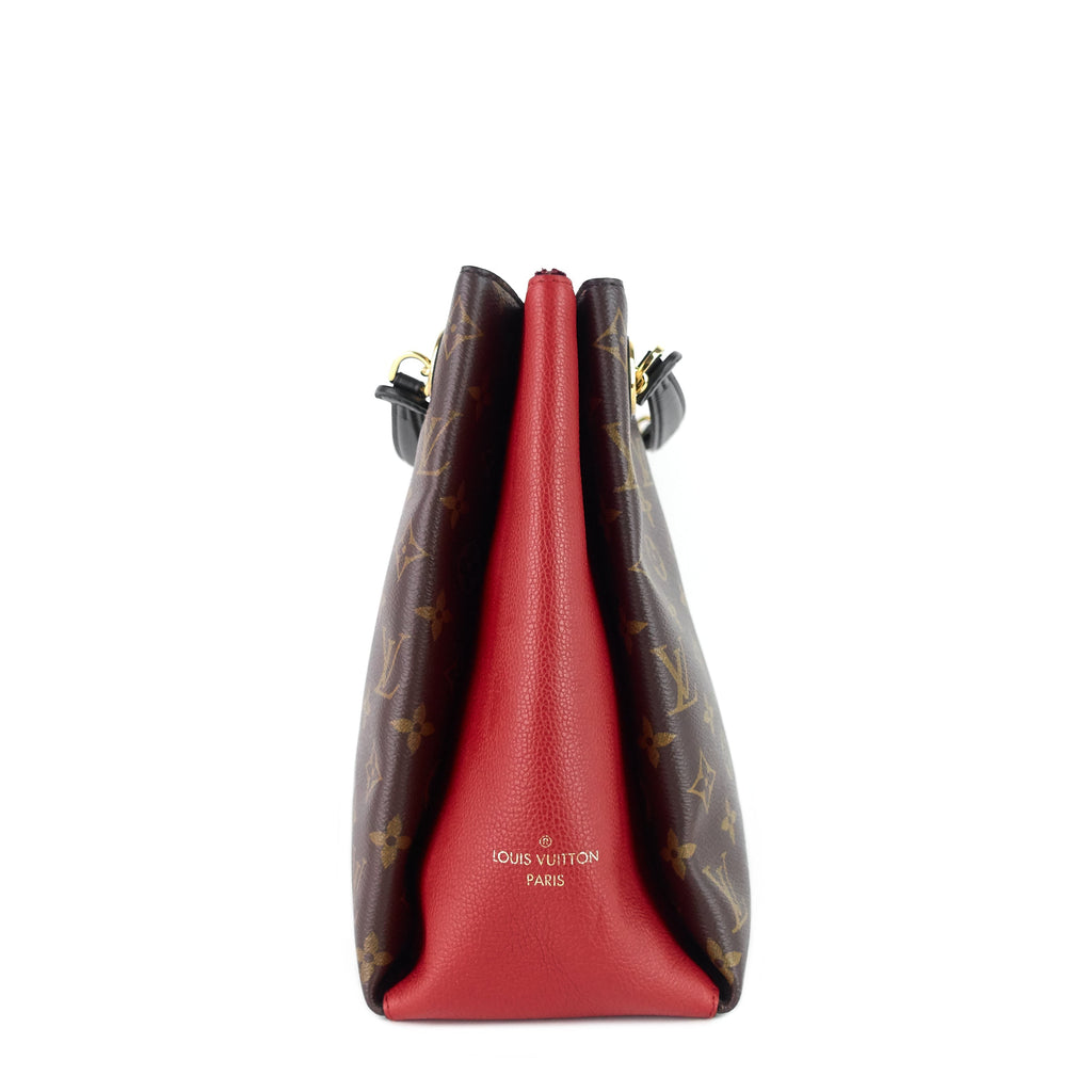 Louis Vuitto SurÃ¨ne MM Monogram Canvas and Calfskin Leather Tote Bag