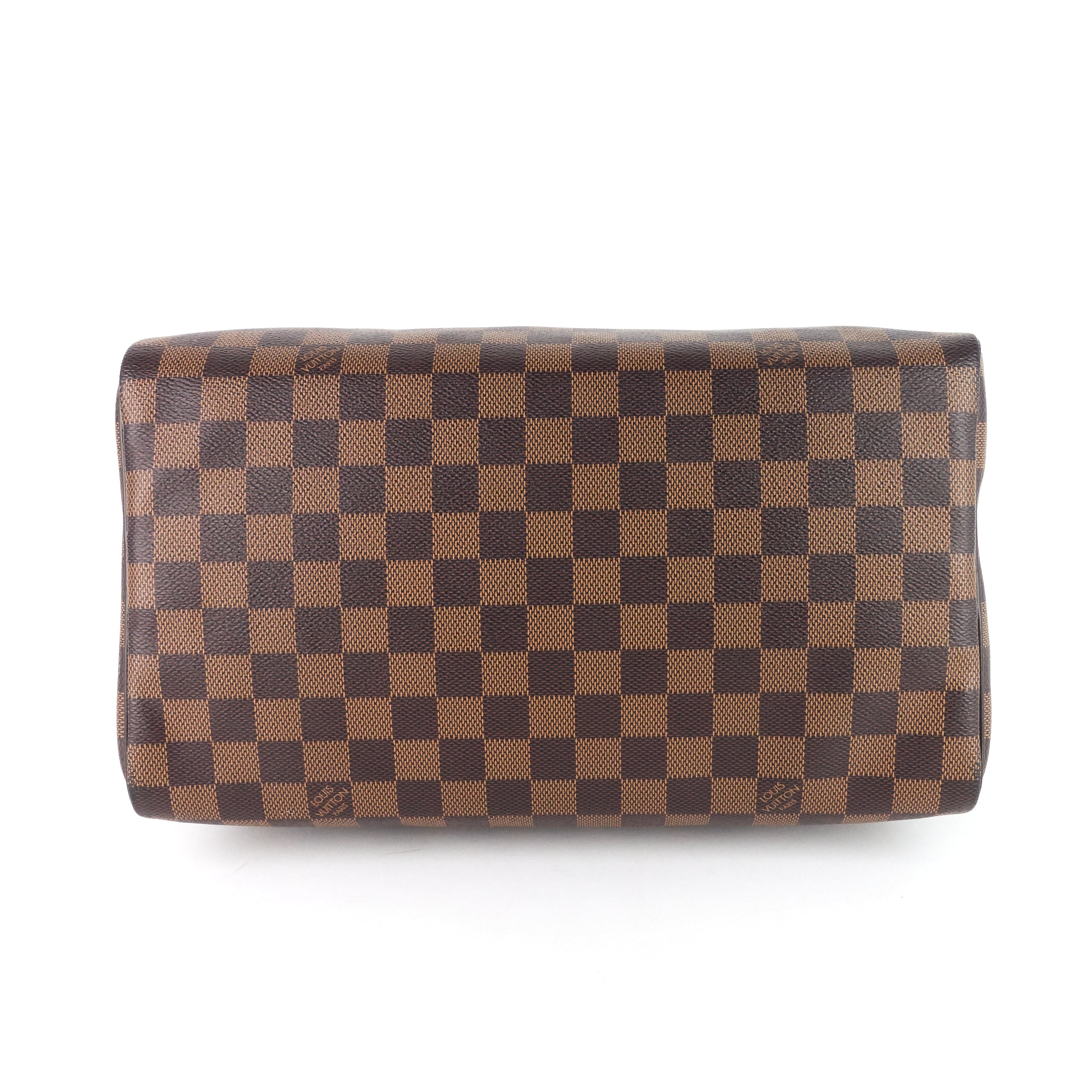 Louis Vuitto Speedy 30 Damier Ebene Canvas Bag