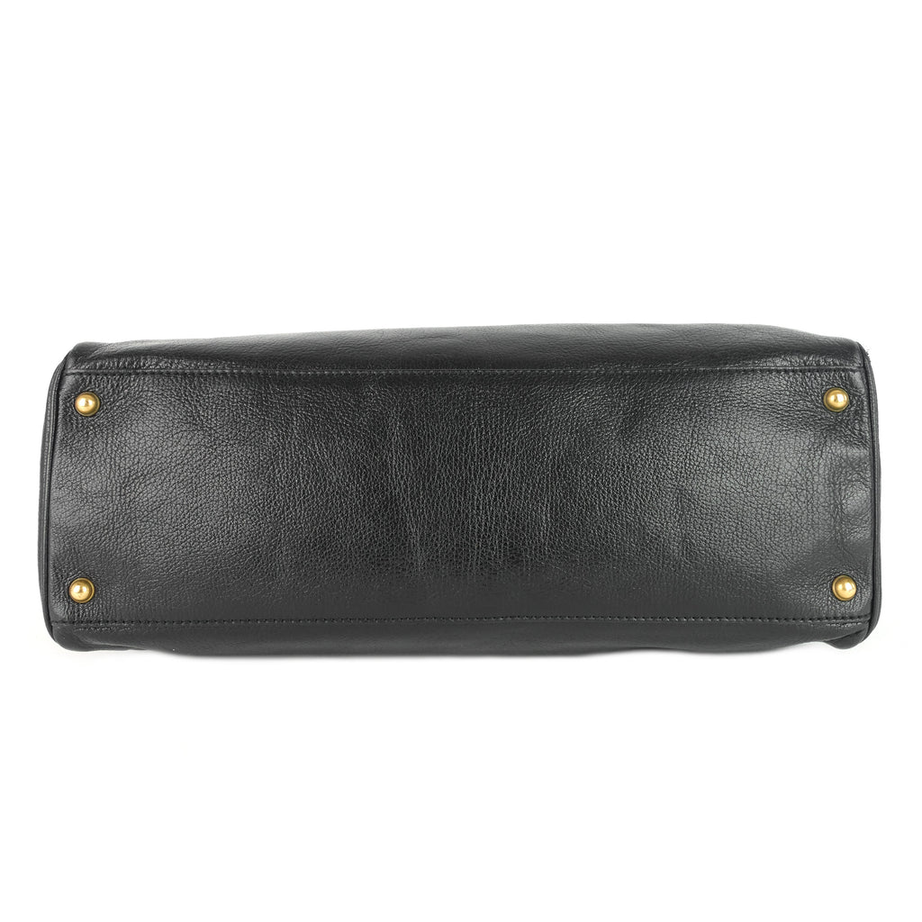 Blondie Leather Monogram Logo Handbag