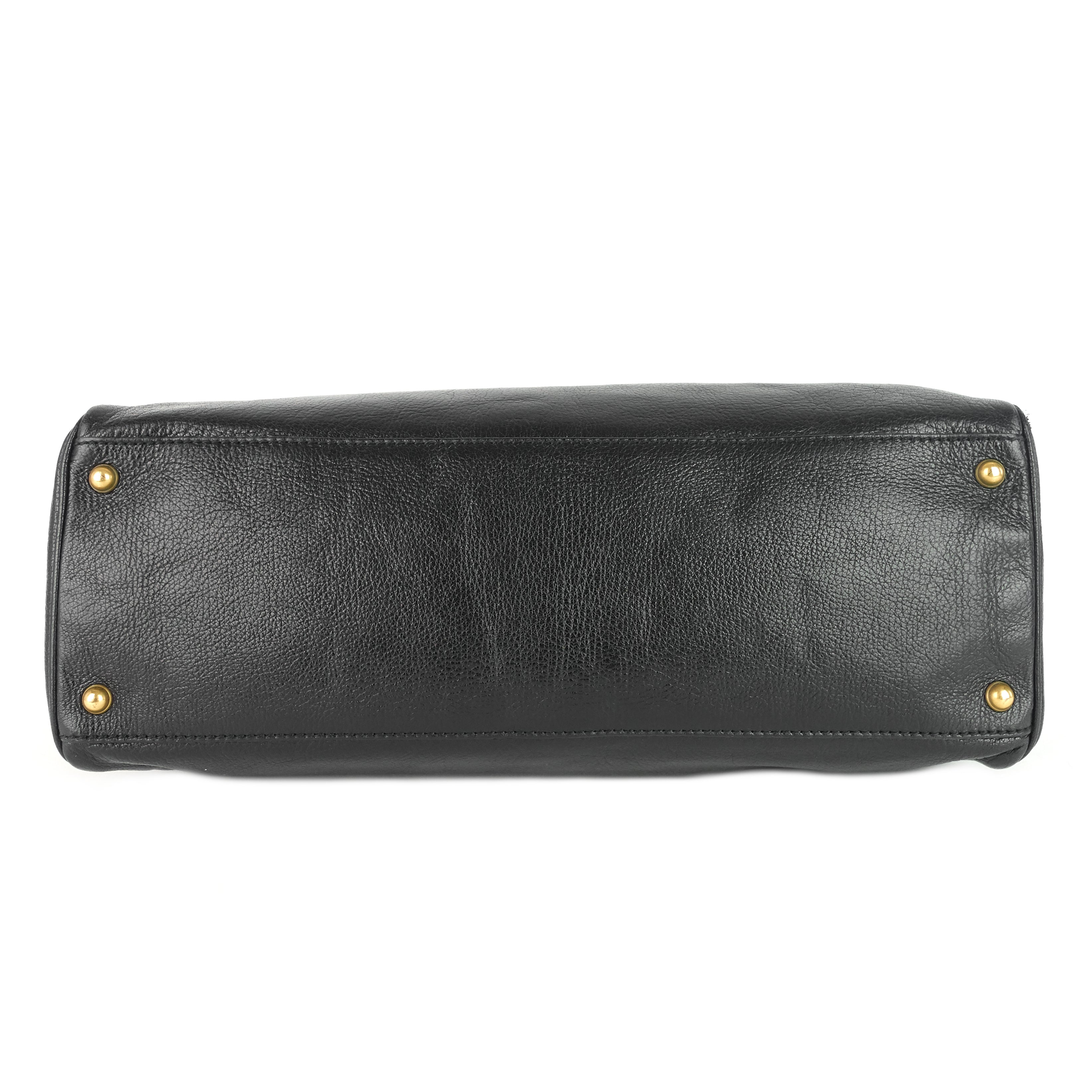 Blondie Leather Monogram Logo Handbag