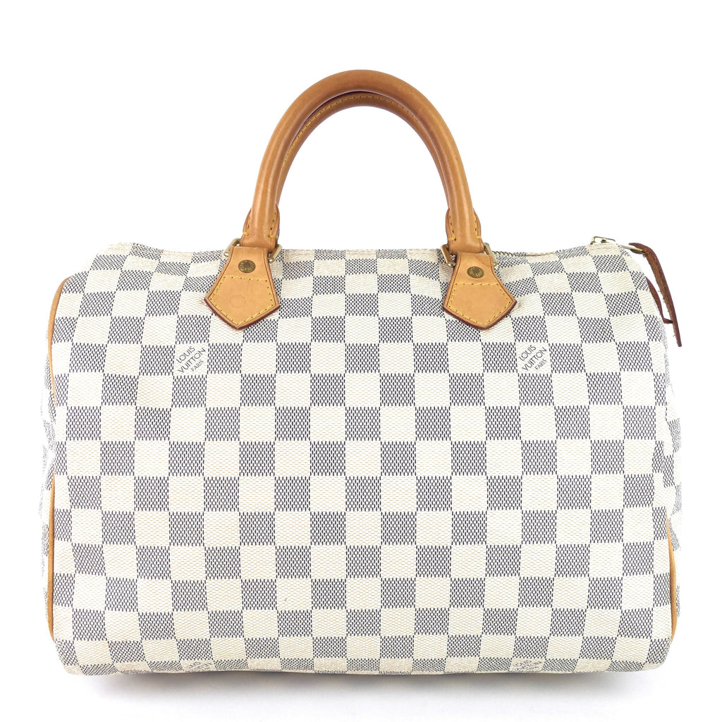 Louis Vuitto Speedy 30 Damier Azur Canvas Bag