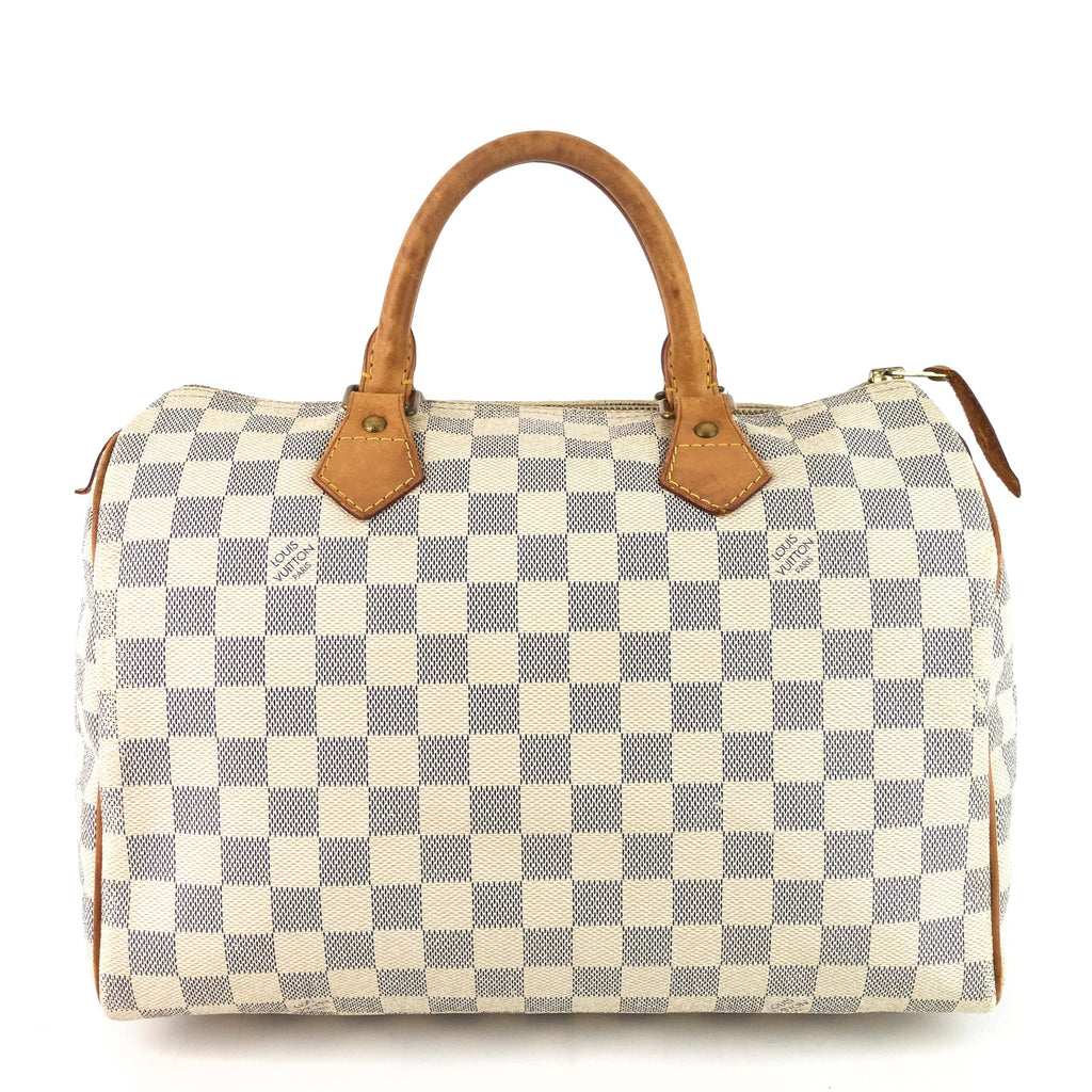 Louis Vuitto Speedy 30 Damier Azur Canvas Bag