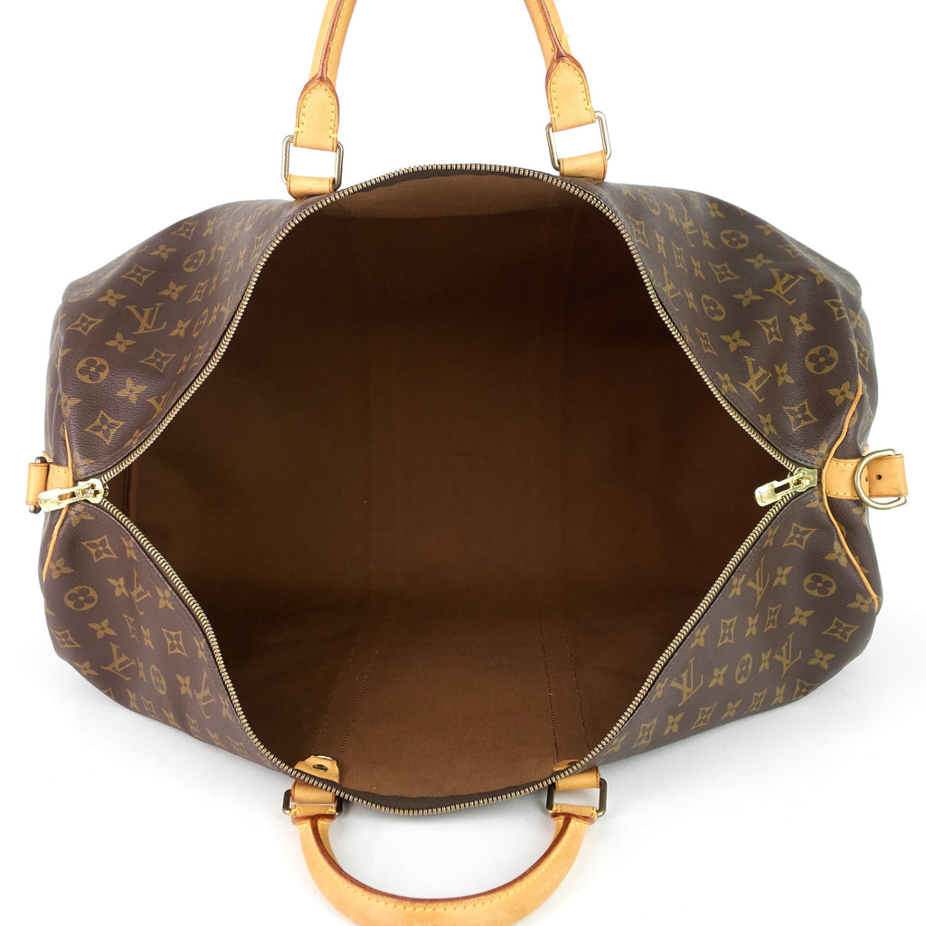 Louis Vuitto Keepall 60 Bandouliere Monogram Canvas Bag