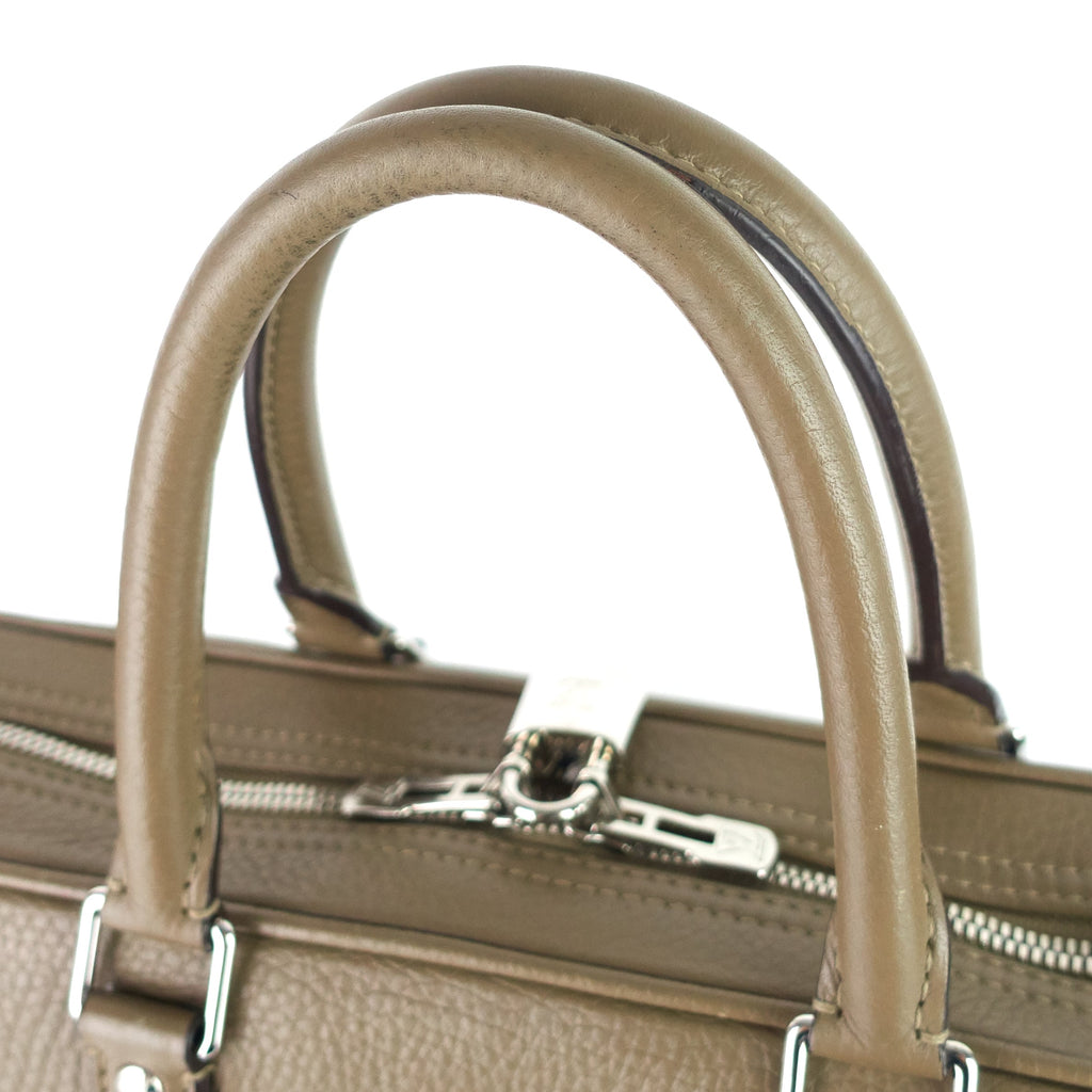 Louis Vuitto Porte-Documents Jour PM Taurillon Leather Briefcase Bag