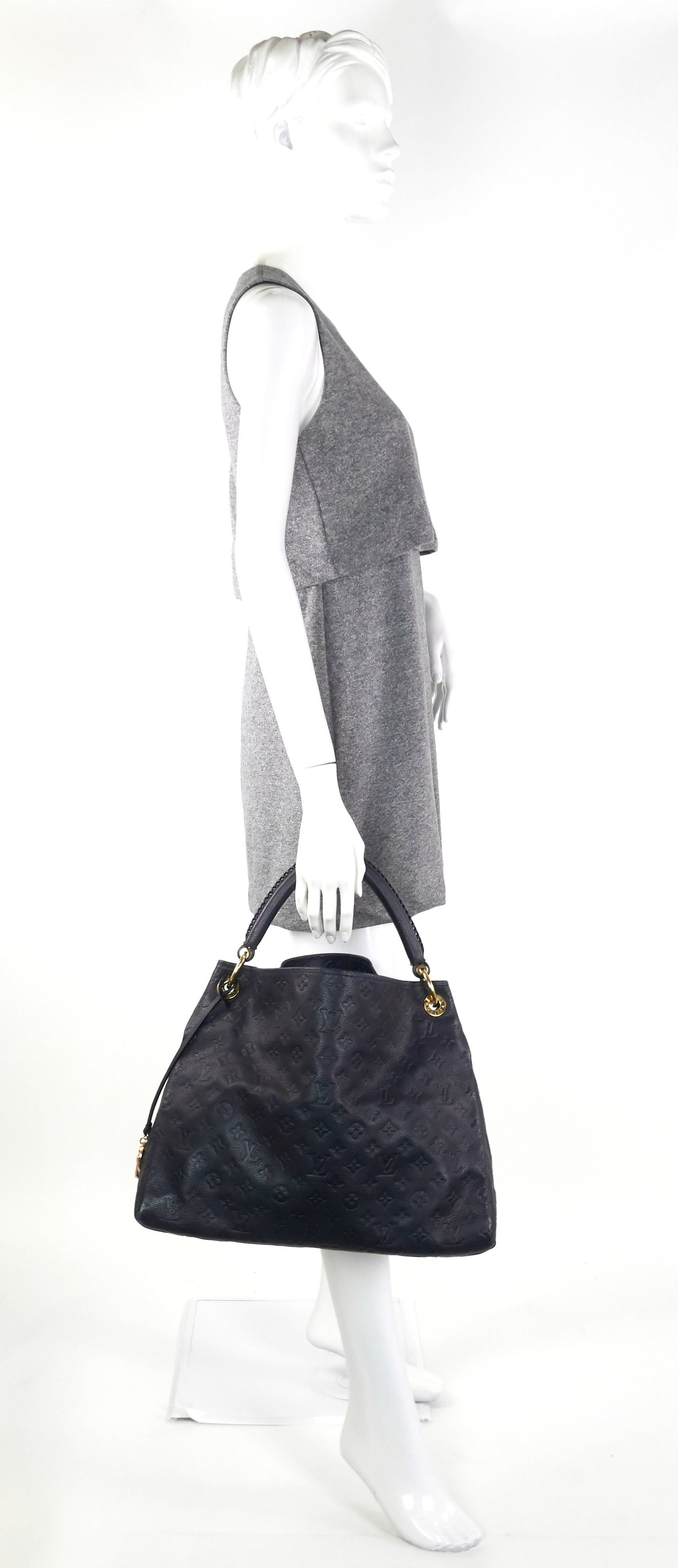 Louis Vuitto Artsy MM Monogram Empreinte Leather Bag