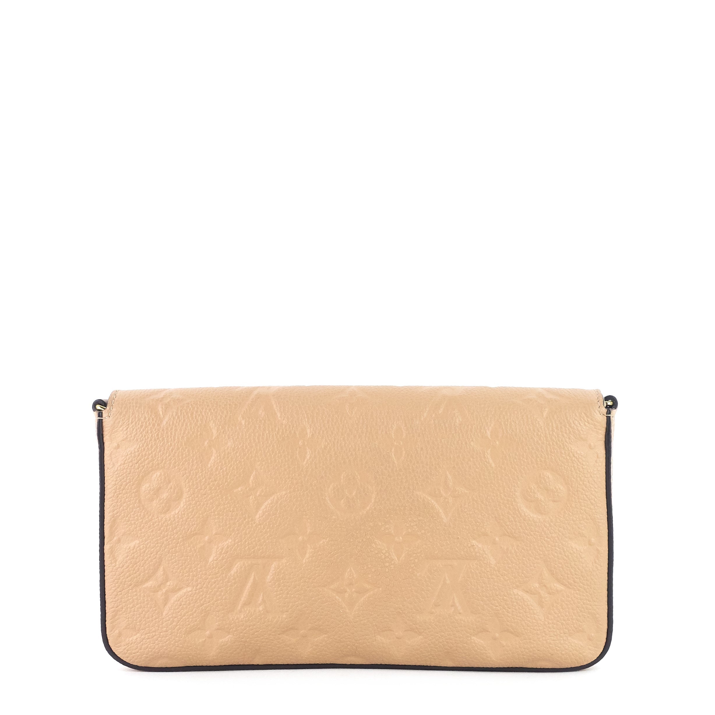 Louis Vuitto Pochette FÃ©licie Monogram Empreinte Leather Chain Wallet Bag
