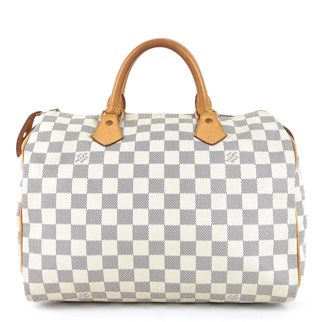 Louis Vuitto Speedy 30 Damier Azur Canvas Bag