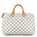 Louis Vuitto Speedy 30 Damier Azur Canvas Bag