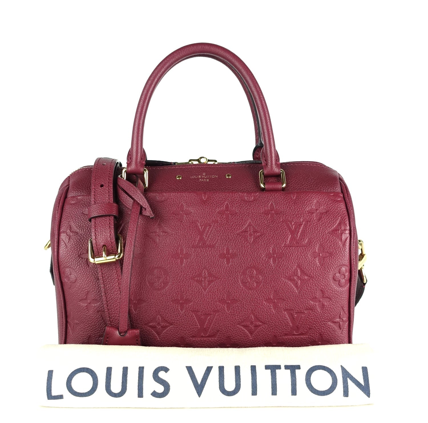Louis Vuitto Speedy 25 Bandouliere Monogram Empreinte Leather Bag