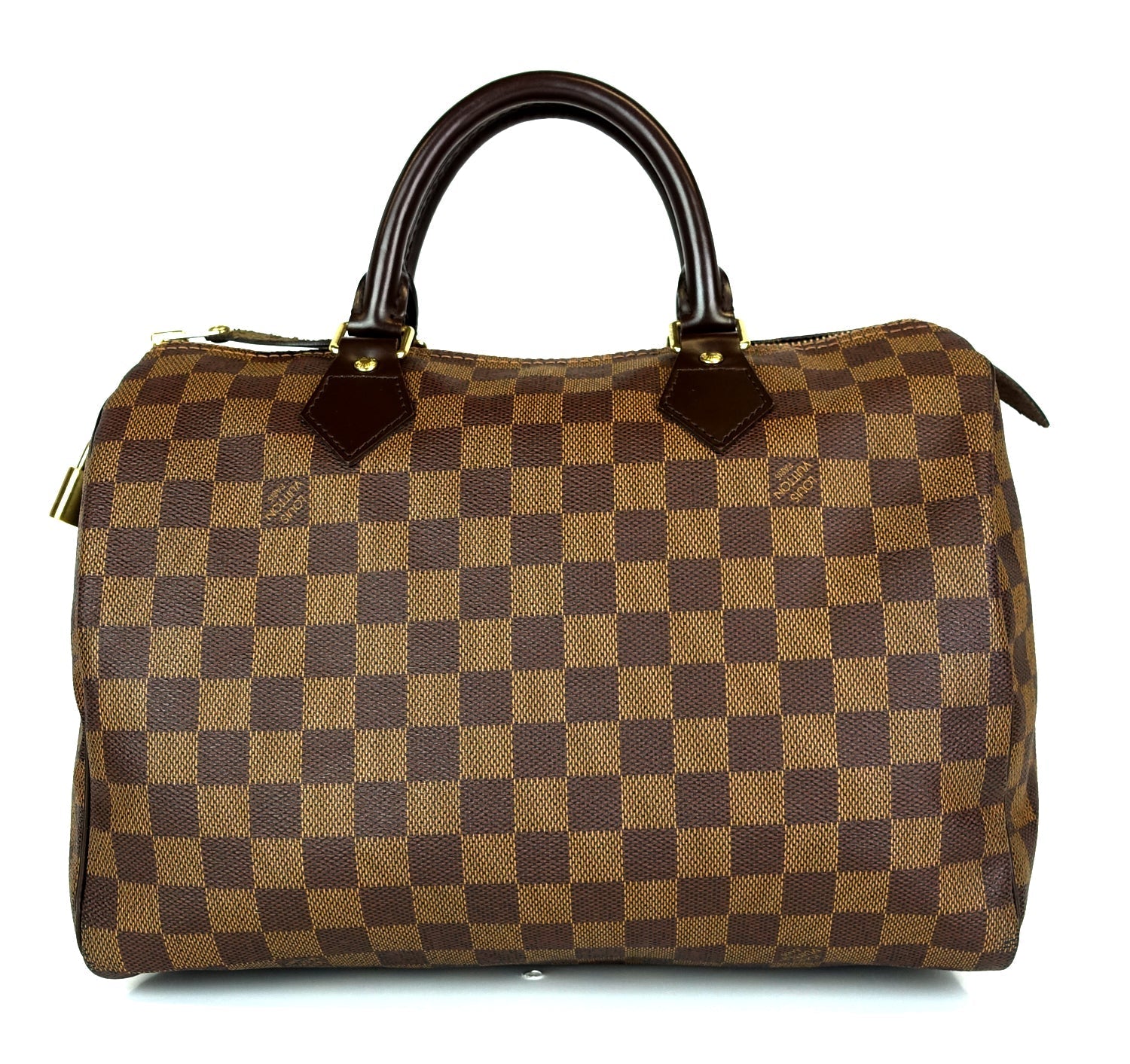 Louis Vuitto Speedy 30 Damier Ebene Canvas Bag