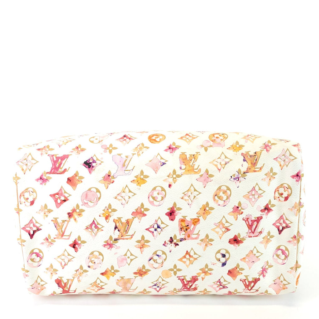 Louis Vuitto Speedy 35 Aquarelle Monogram Canvas Bag
