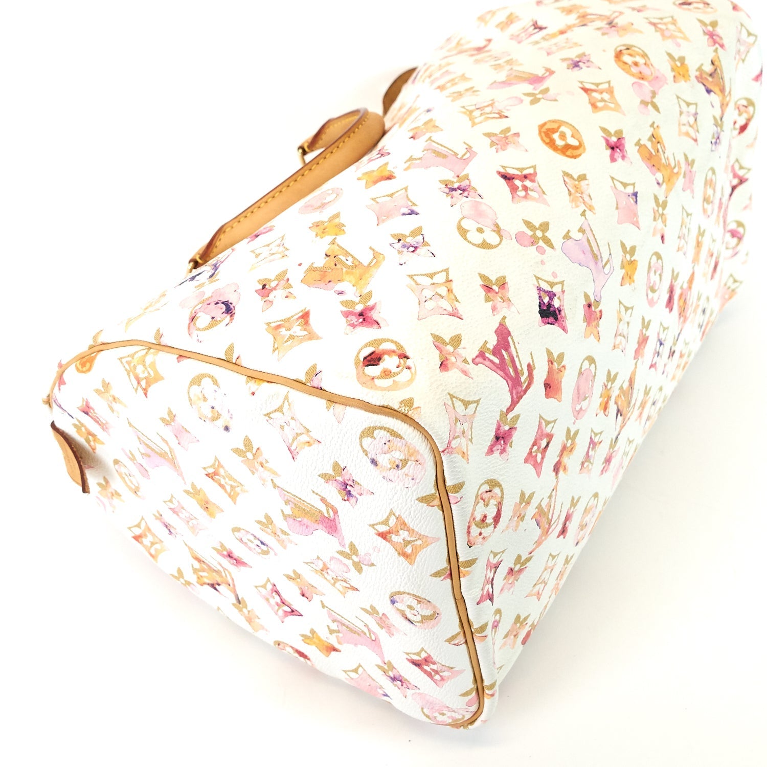 Louis Vuitto Speedy 35 Aquarelle Monogram Canvas Bag