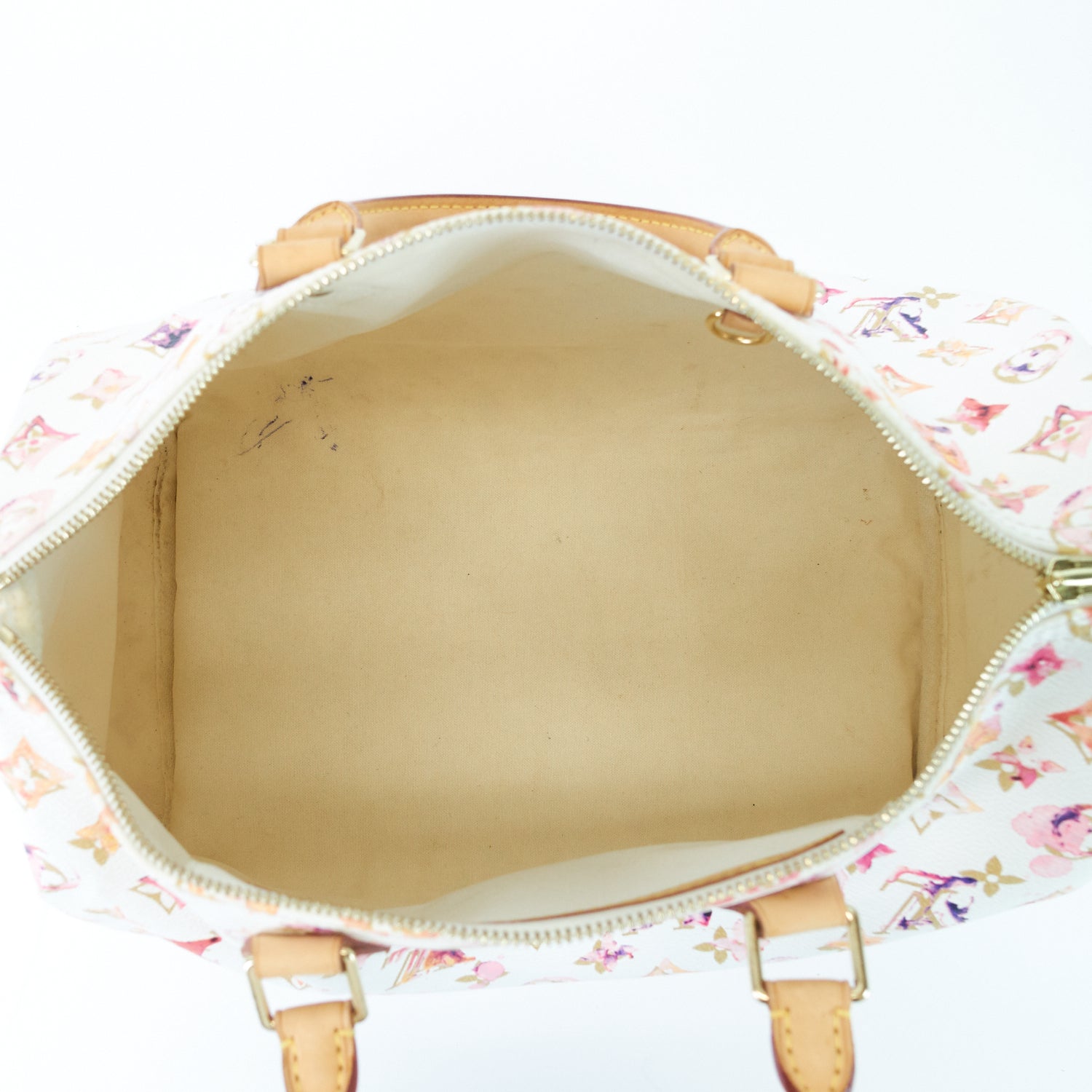 Louis Vuitto Speedy 35 Aquarelle Monogram Canvas Bag