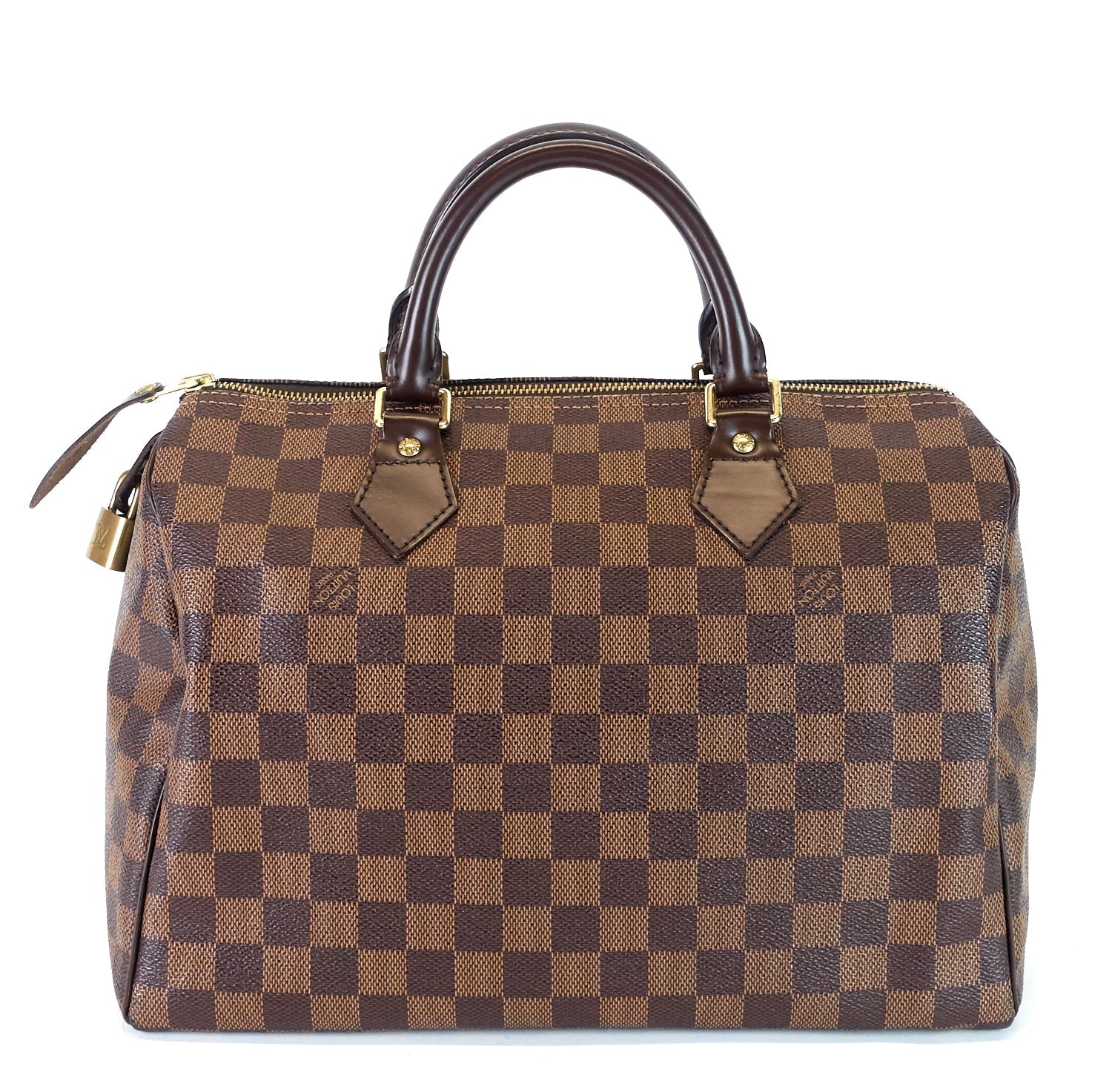 Louis Vuitto Speedy 30 Damier Ebene Canvas Bag