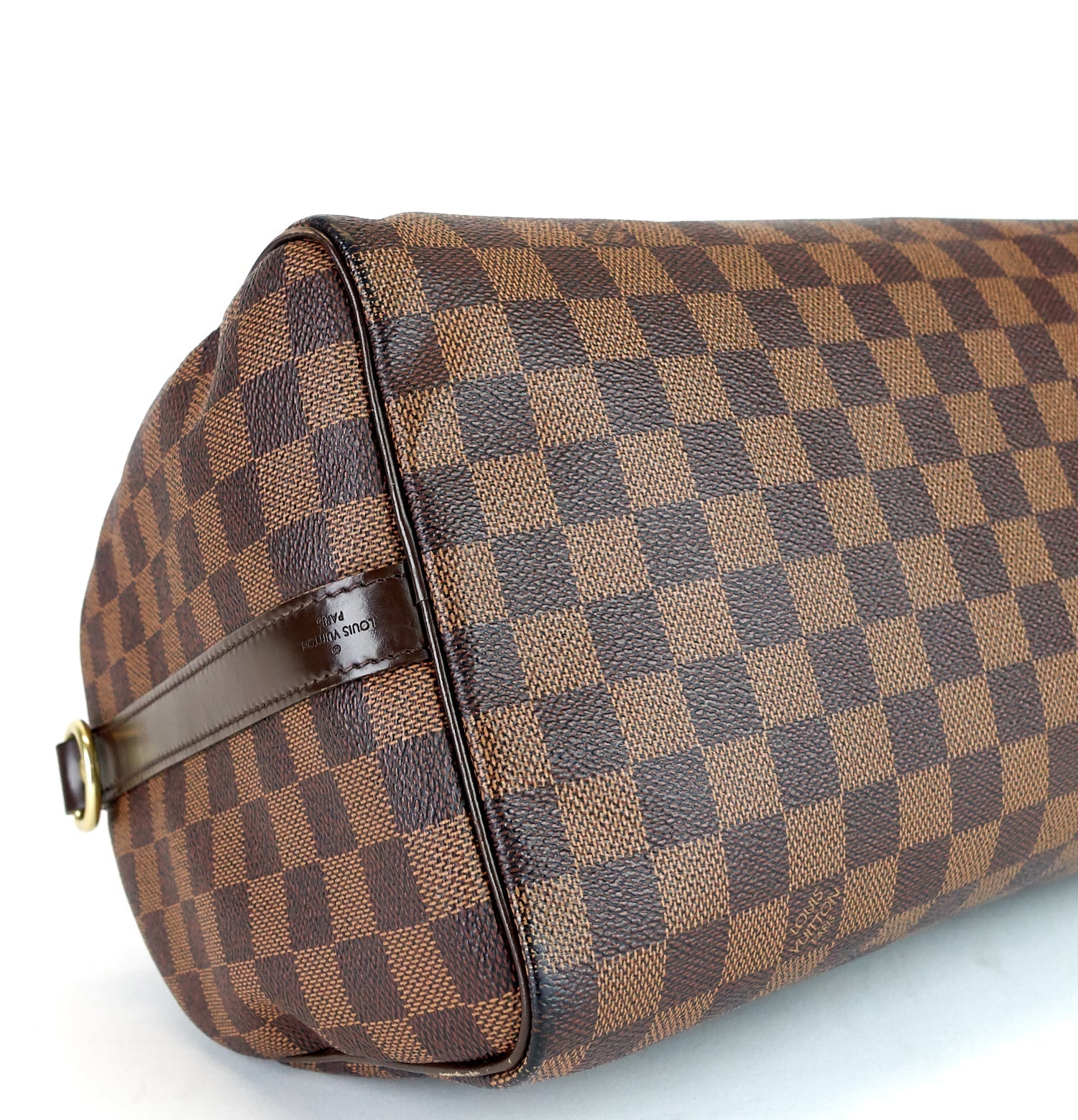 Louis Vuitto Speedy 30 Bandouliere Damier Ebene Canvas Bag