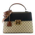 Gucci Padlock Supreme Monogram Canvas Top Handle Medium Bag