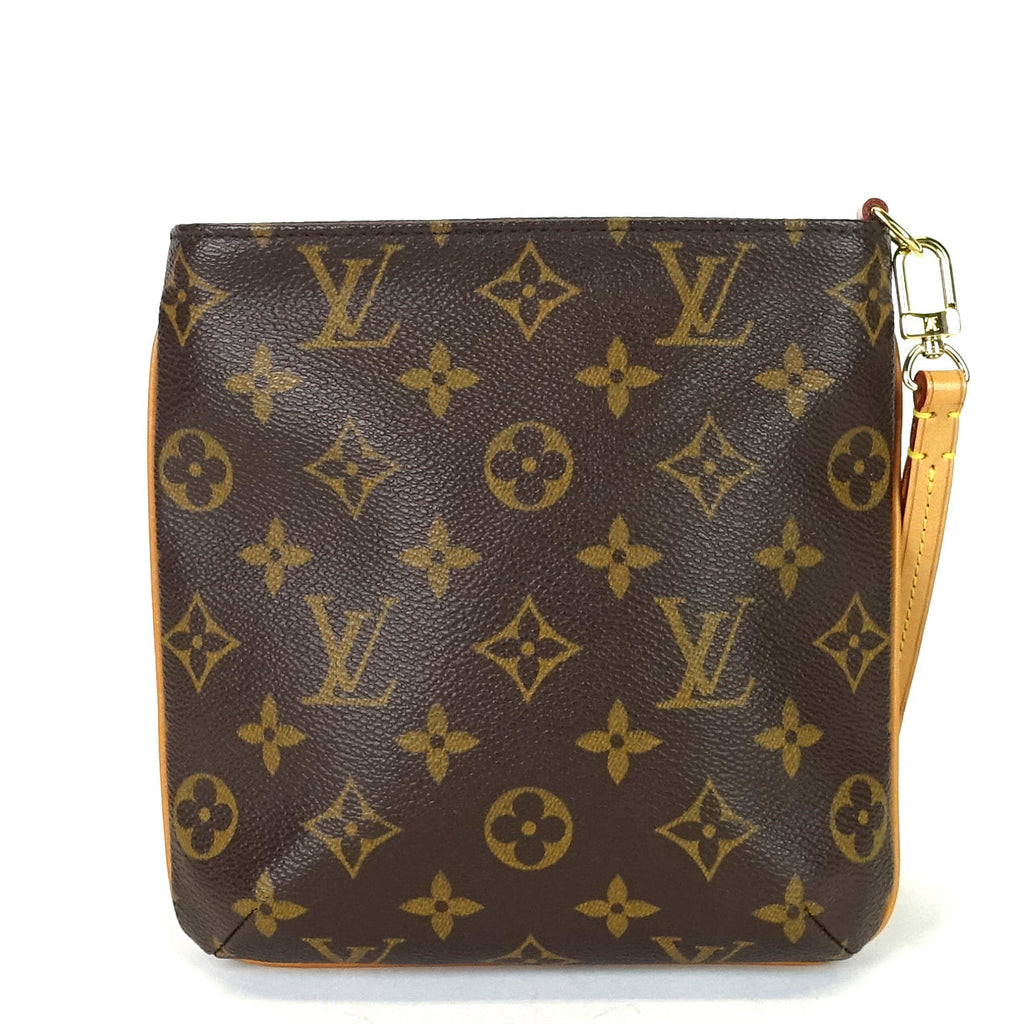 Louis Vuitto Partition Wristlet Monogram Canvas Bag