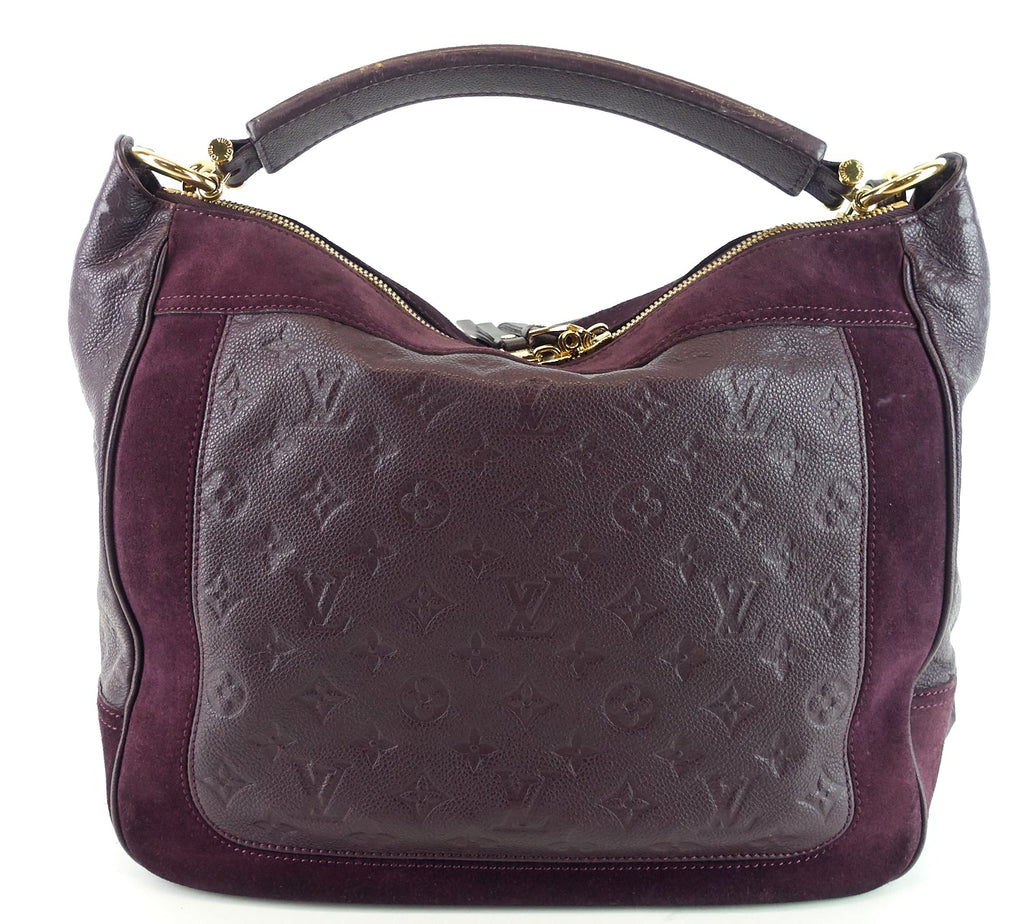 Louis Vuitto Audacieuse MM Monogram Empreinte Leather and Suede Bag