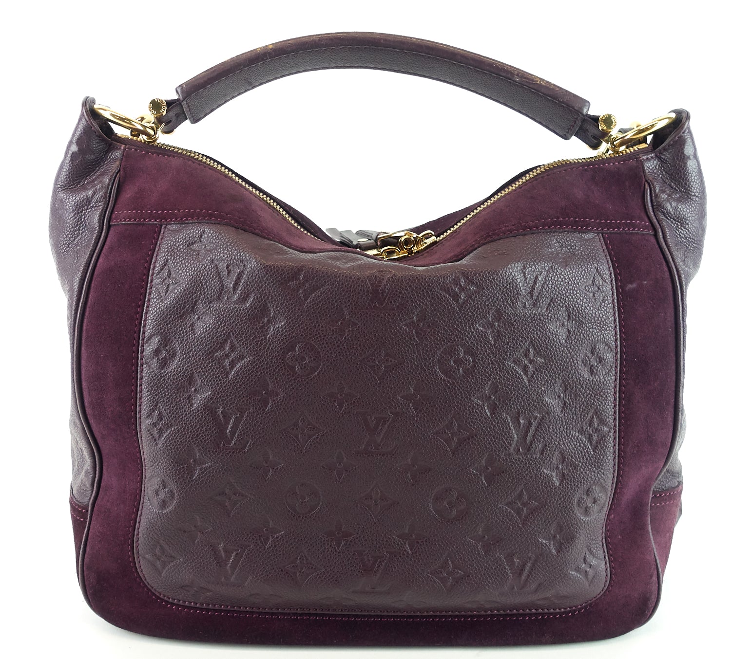 Louis Vuitto Audacieuse MM Monogram Empreinte Leather and Suede Bag