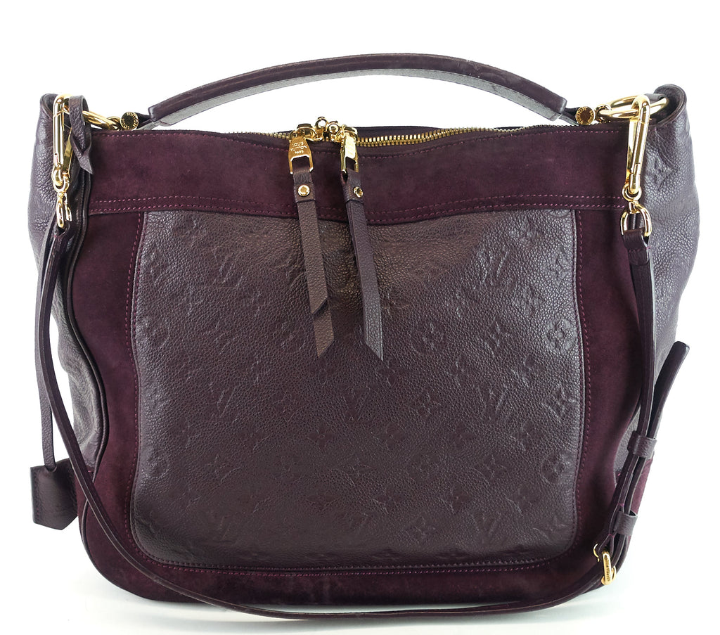 Louis Vuitto Audacieuse MM Monogram Empreinte Leather and Suede Bag