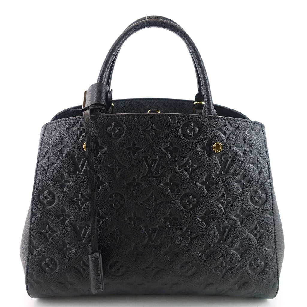 Louis Vuitto Montaigne MM Monogram Empreinte Leather Bag
