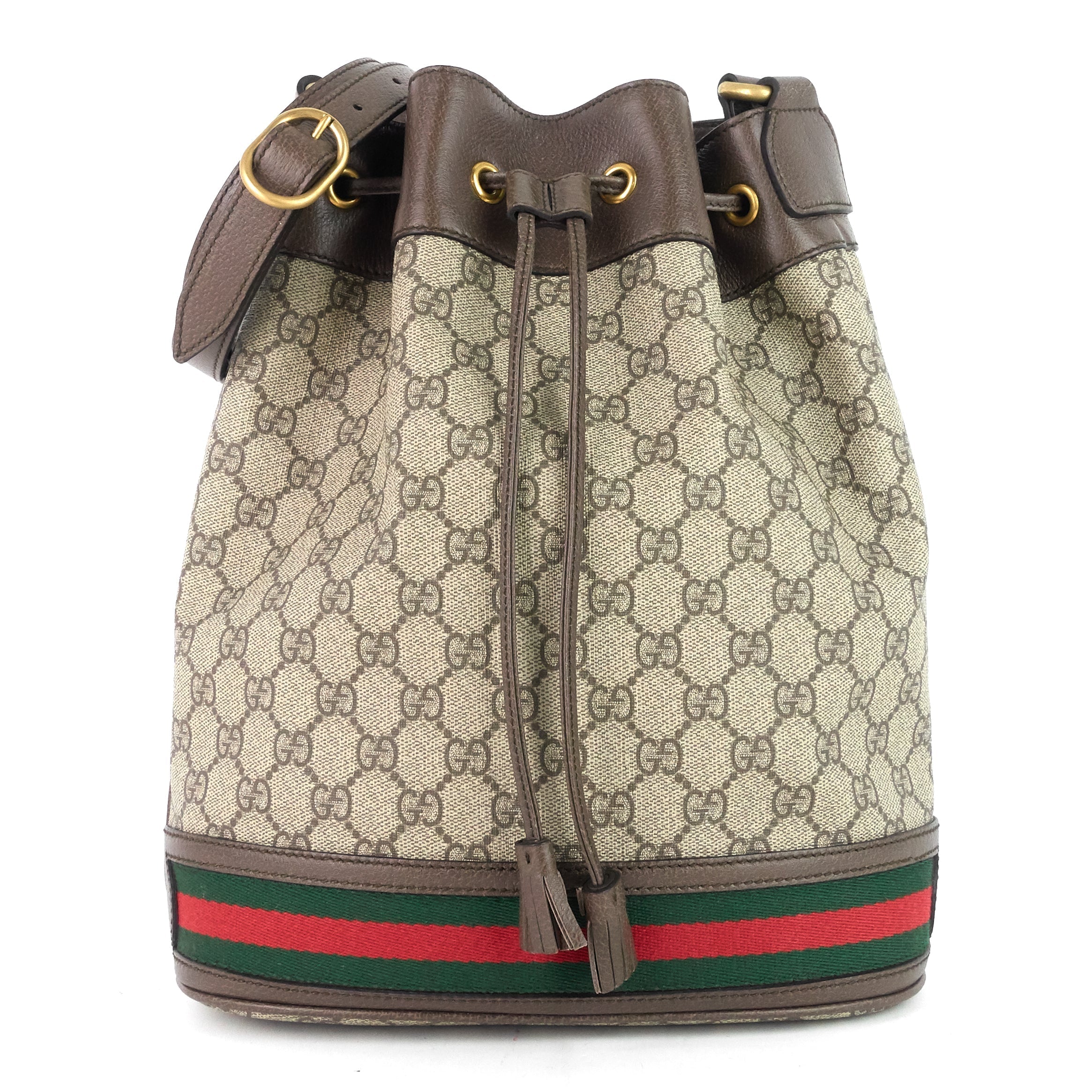 Gucci Ophidia GG Supreme Canvas Bucket Bag