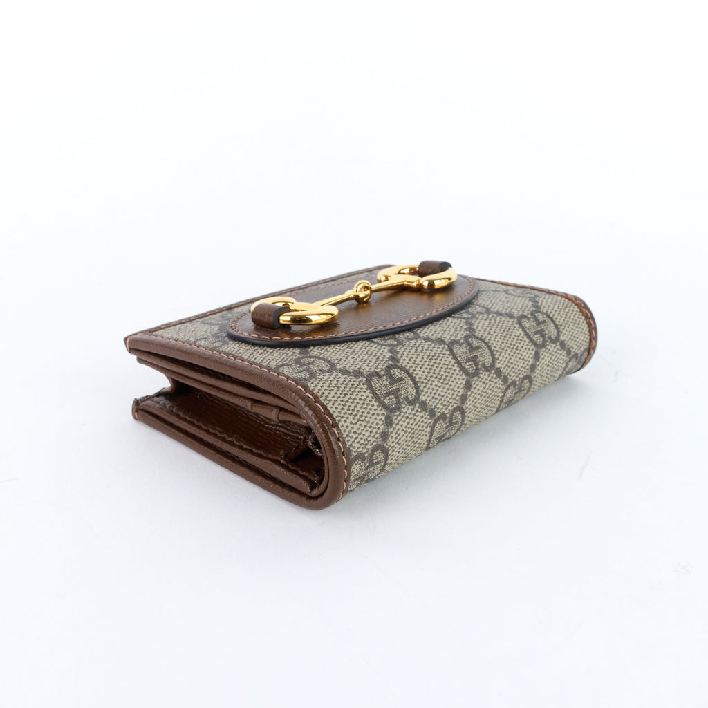 Gucci Horsebit 1955 GG Supreme Canvas Card Case