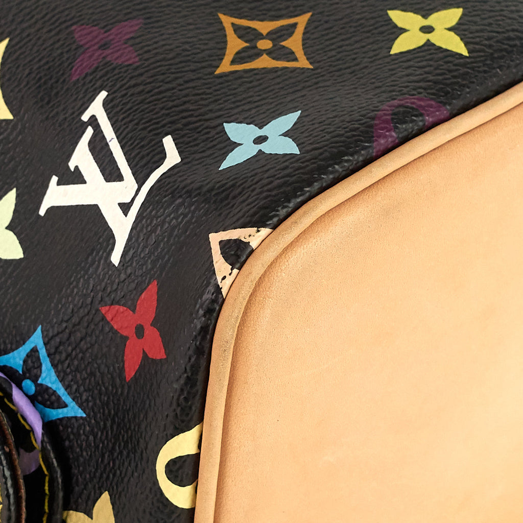 Louis Vuitto Petit NoÃ© Monogram Multicolore Canvas Bag
