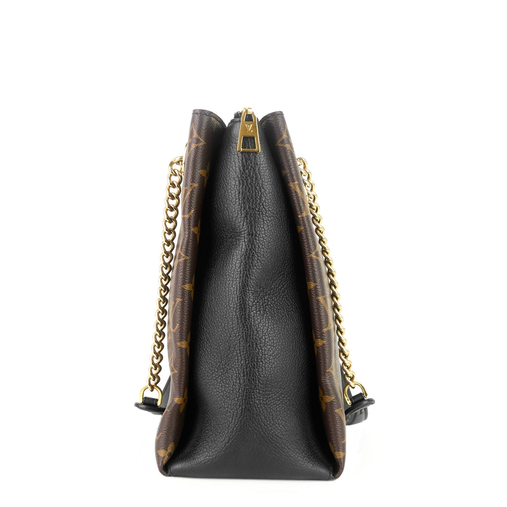 Louis Vuitto SurÃ¨ne MM Monogram Canvas and Calfskin Leather Tote Bag