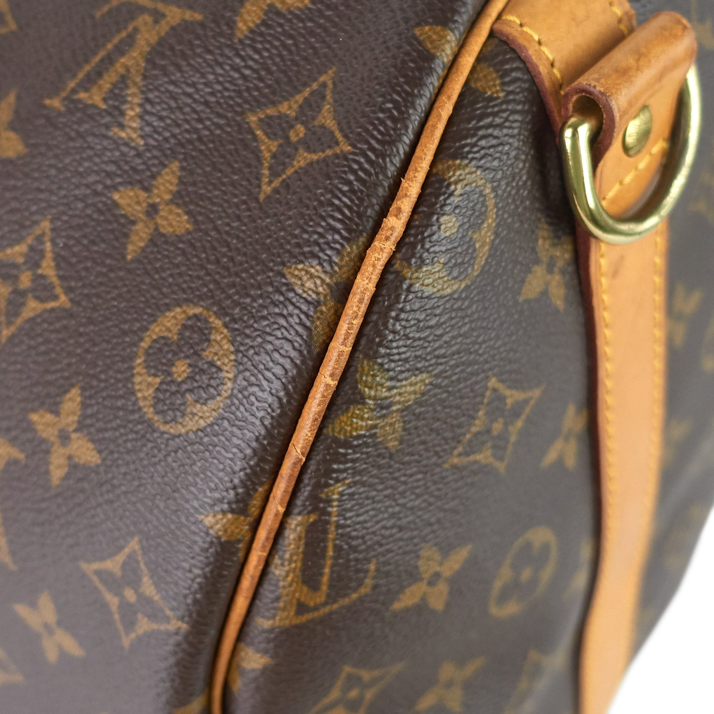 Louis Vuitto Keepall 50 BandouliÃ¨re Monogram Canvas Bag