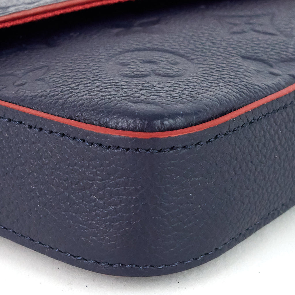 Louis Vuitto FÃ©licie Pochette Monogram Empreinte Leather Bag