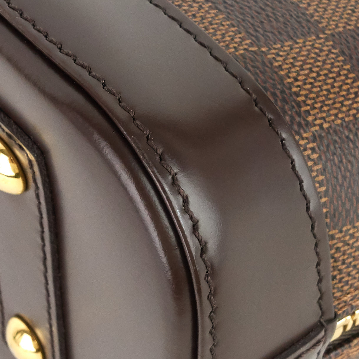Louis Vuitto Alma BB Damier Ebene Canvas Handbag