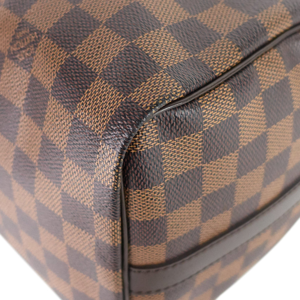 Louis Vuitto Speedy 30 BandouliÃ¨re Damier Ebene Canvas Bag