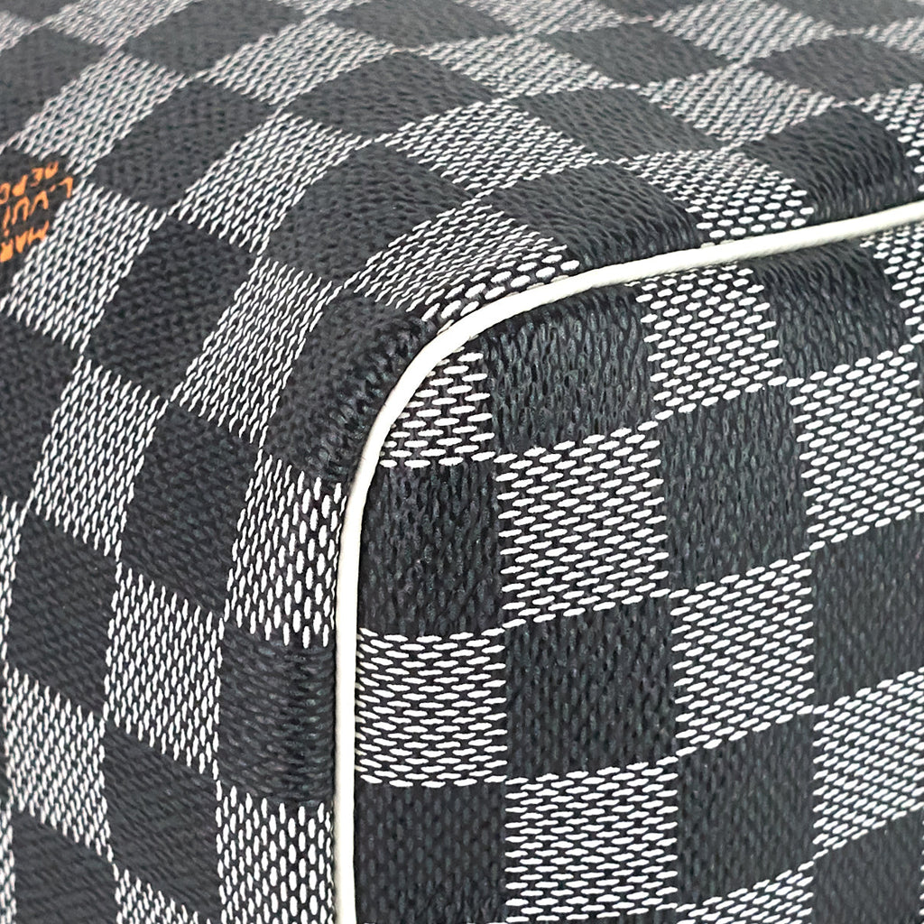 Louis Vuitto Speedy 30 BandouliÃ¨re Black White Damier Canvas Bag