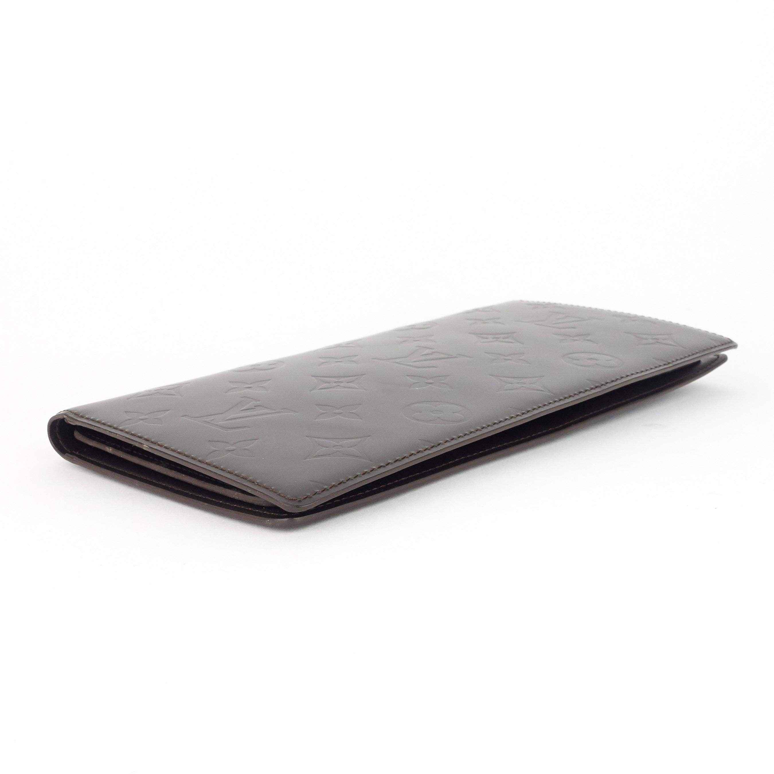 Louis Vuitto Portefeuille Glace Leather Double Wallet