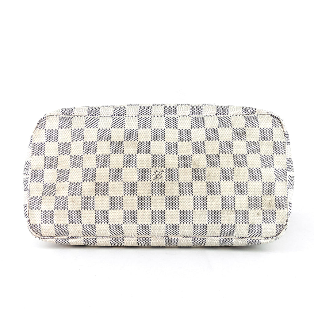 Louis Vuitto Neverfull MM Damier Azur Canvas Bag