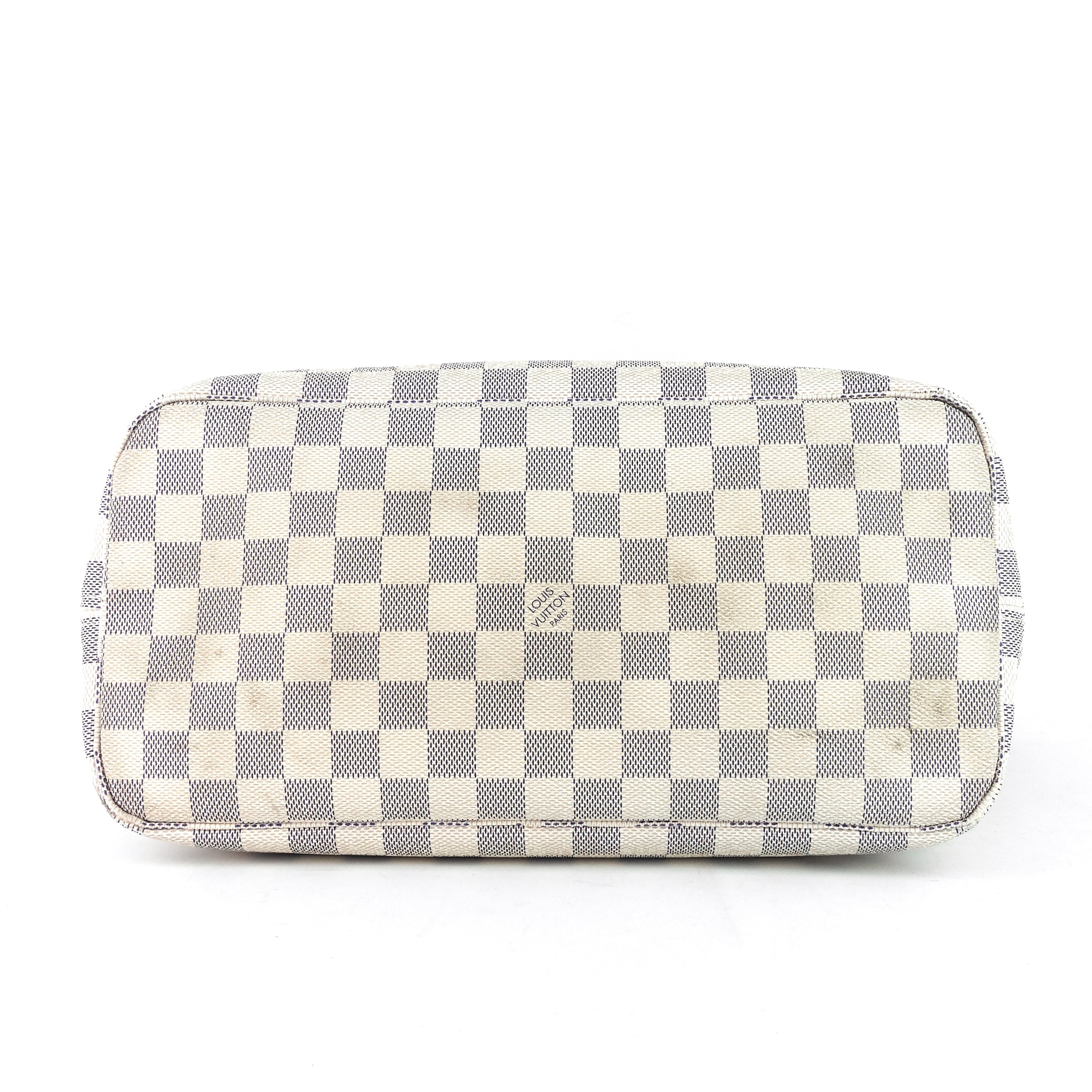 Louis Vuitto Neverfull MM Damier Azur Canvas Bag