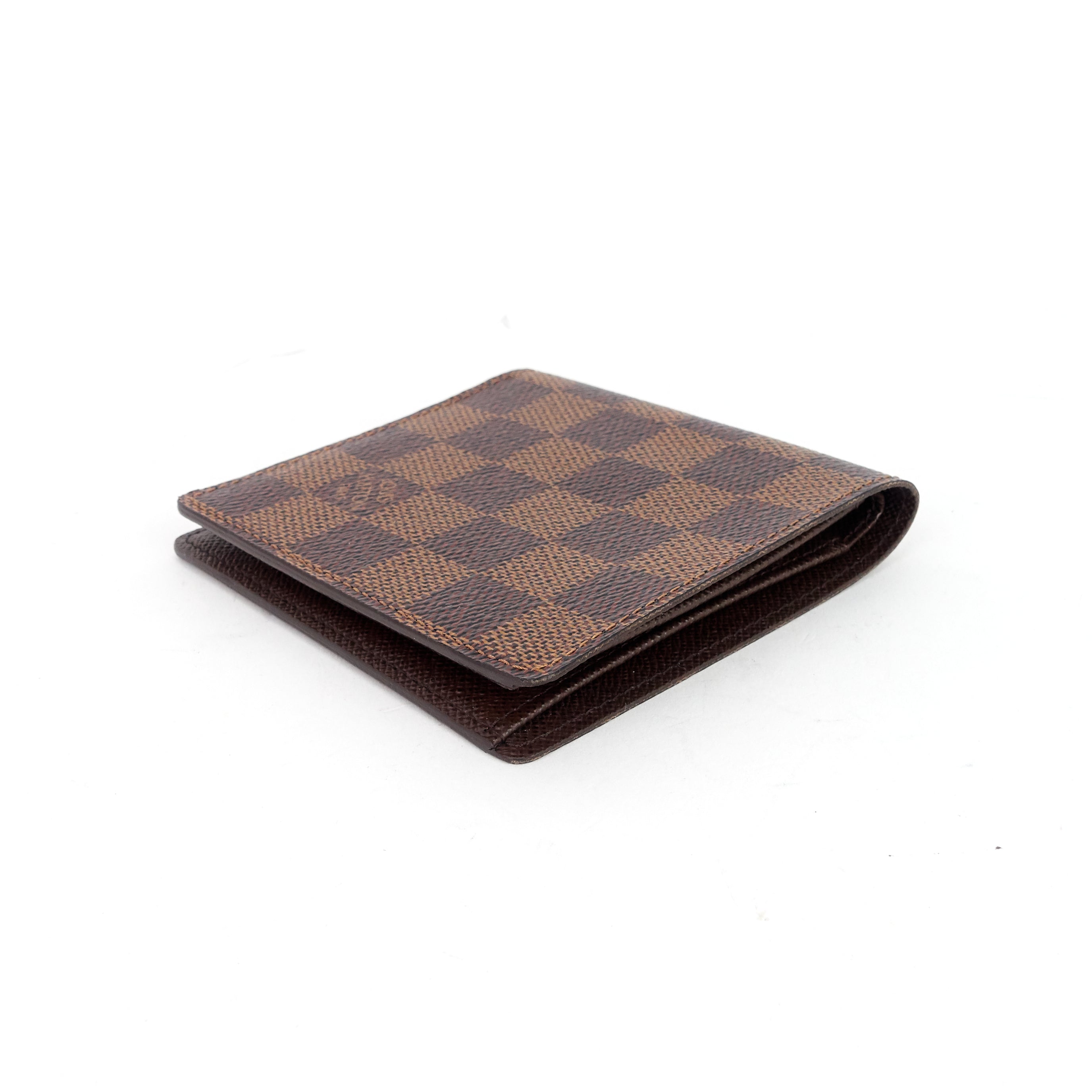 Louis Vuitto Billfold Damier Ebene Canvas Wallet