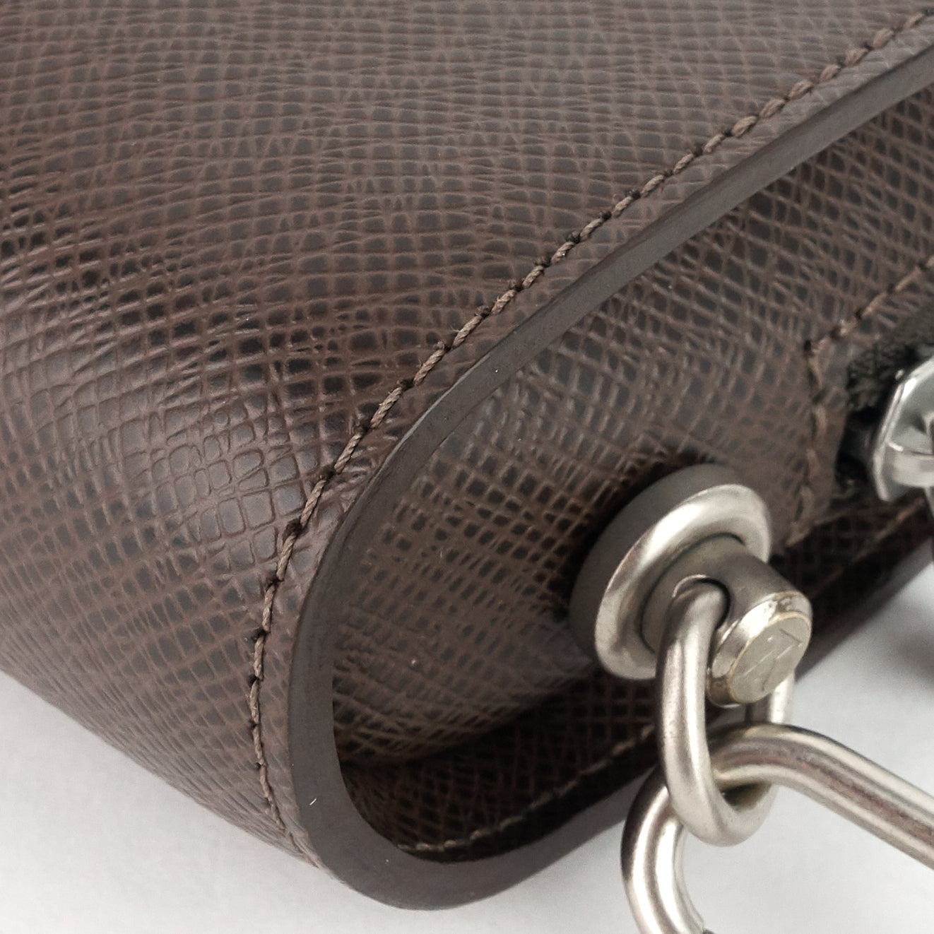 Louis Vuitto Pochette Baikal Grizzli Taiga Leather Bag
