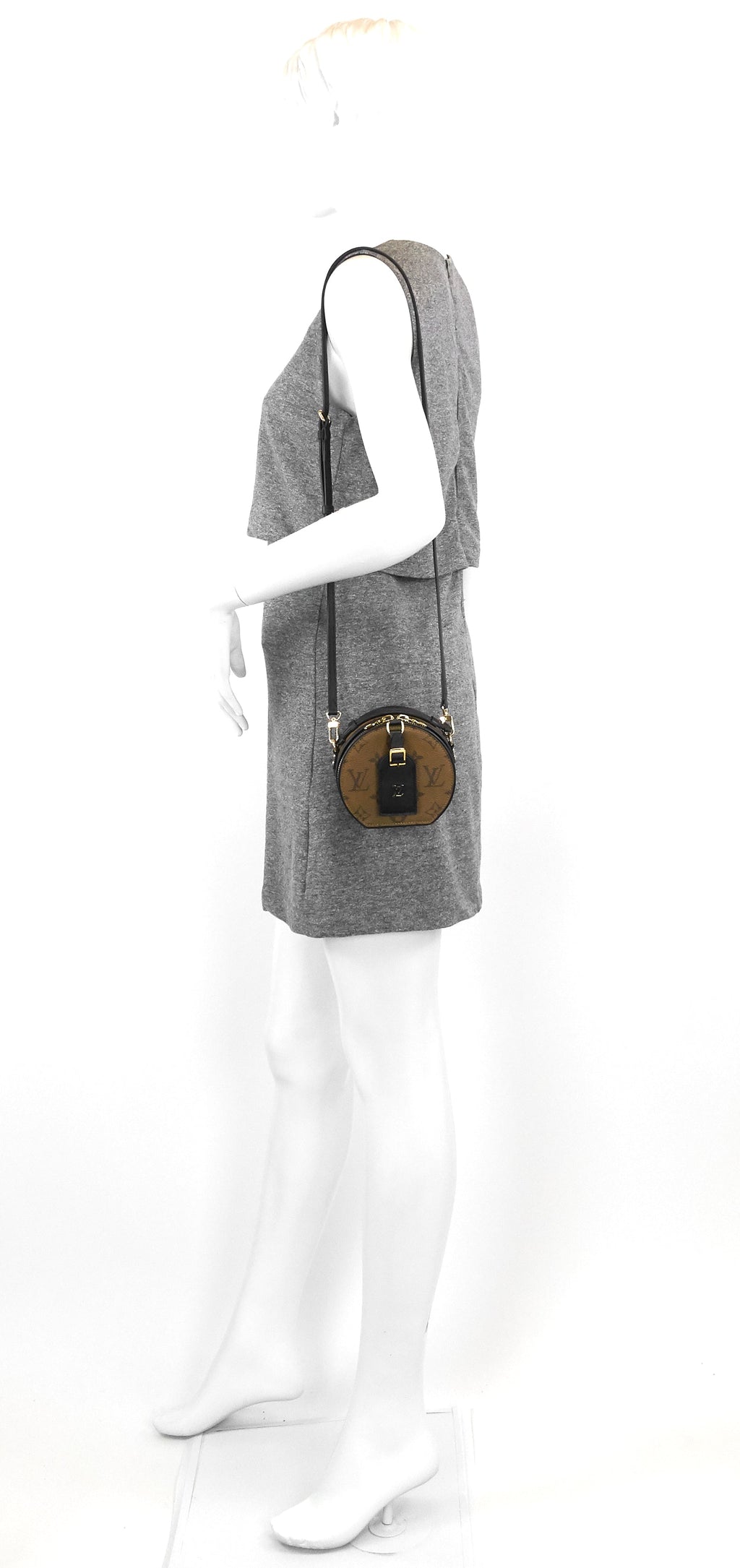 Louis Vuitto Mini BoÃ®te Chapeau Monogram Reverse Canvas Bag