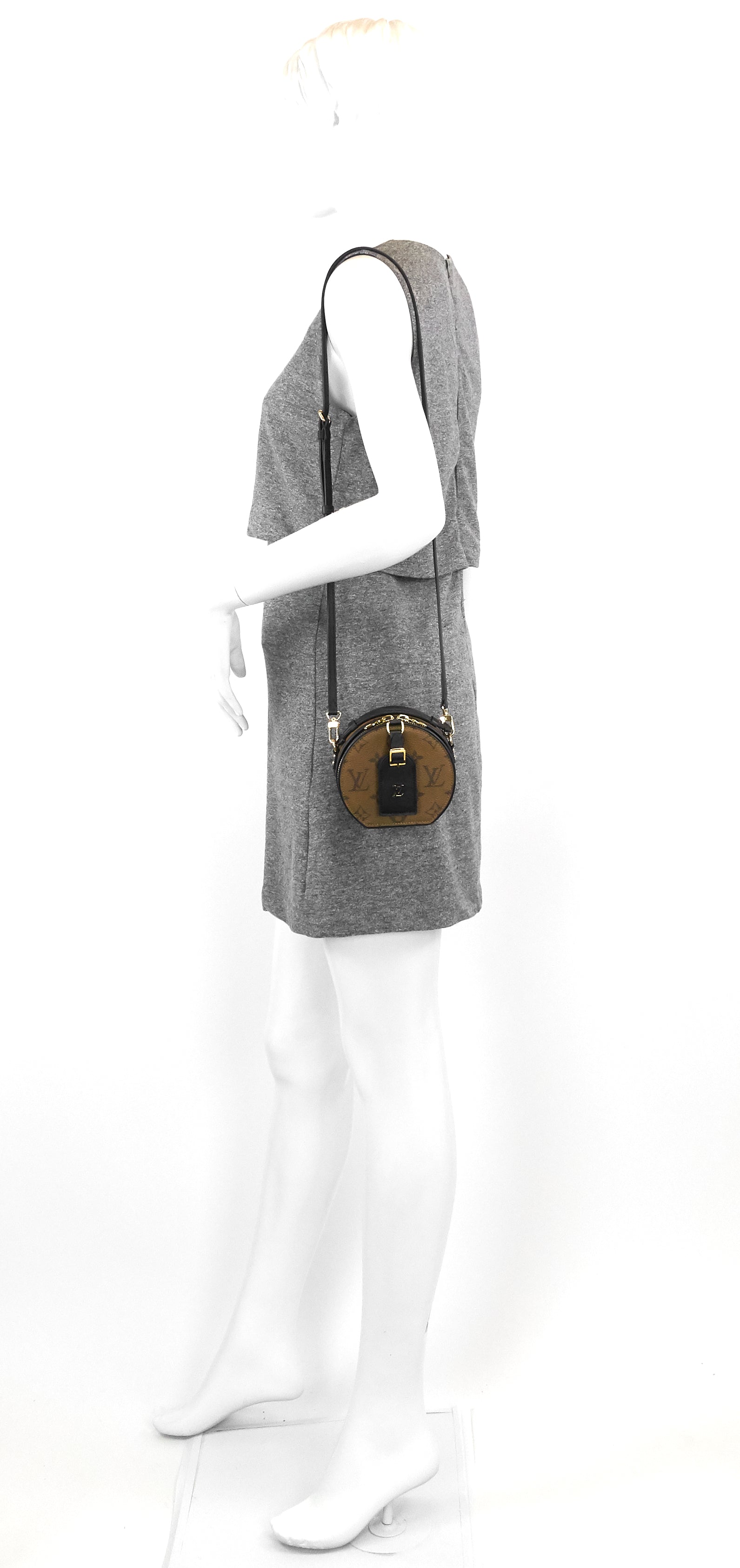 Louis Vuitto Mini BoÃ®te Chapeau Monogram Reverse Canvas Bag