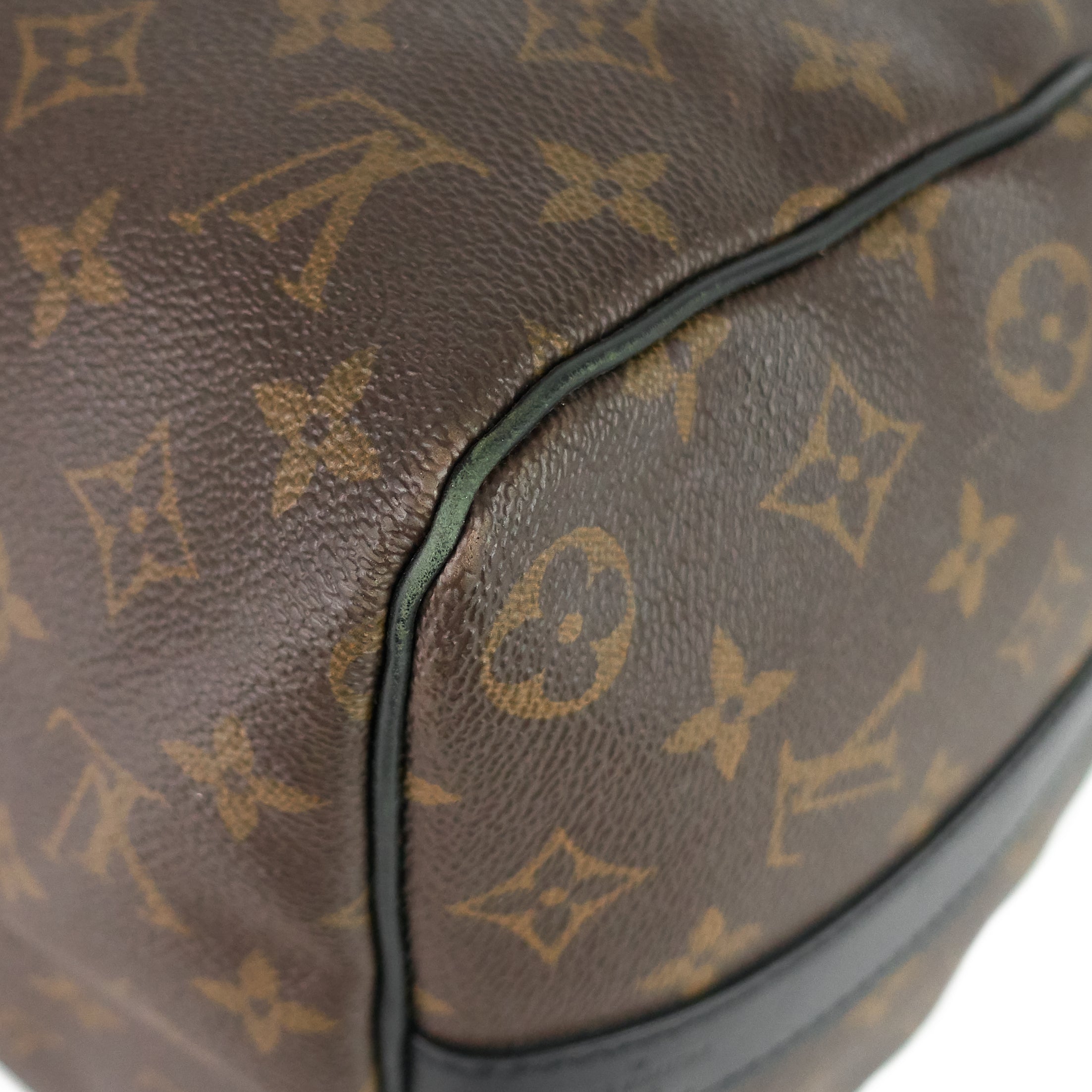 Louis Vuitto Keepall 45 BandouliÃ¨re Macassar Monogram Canvas Bag