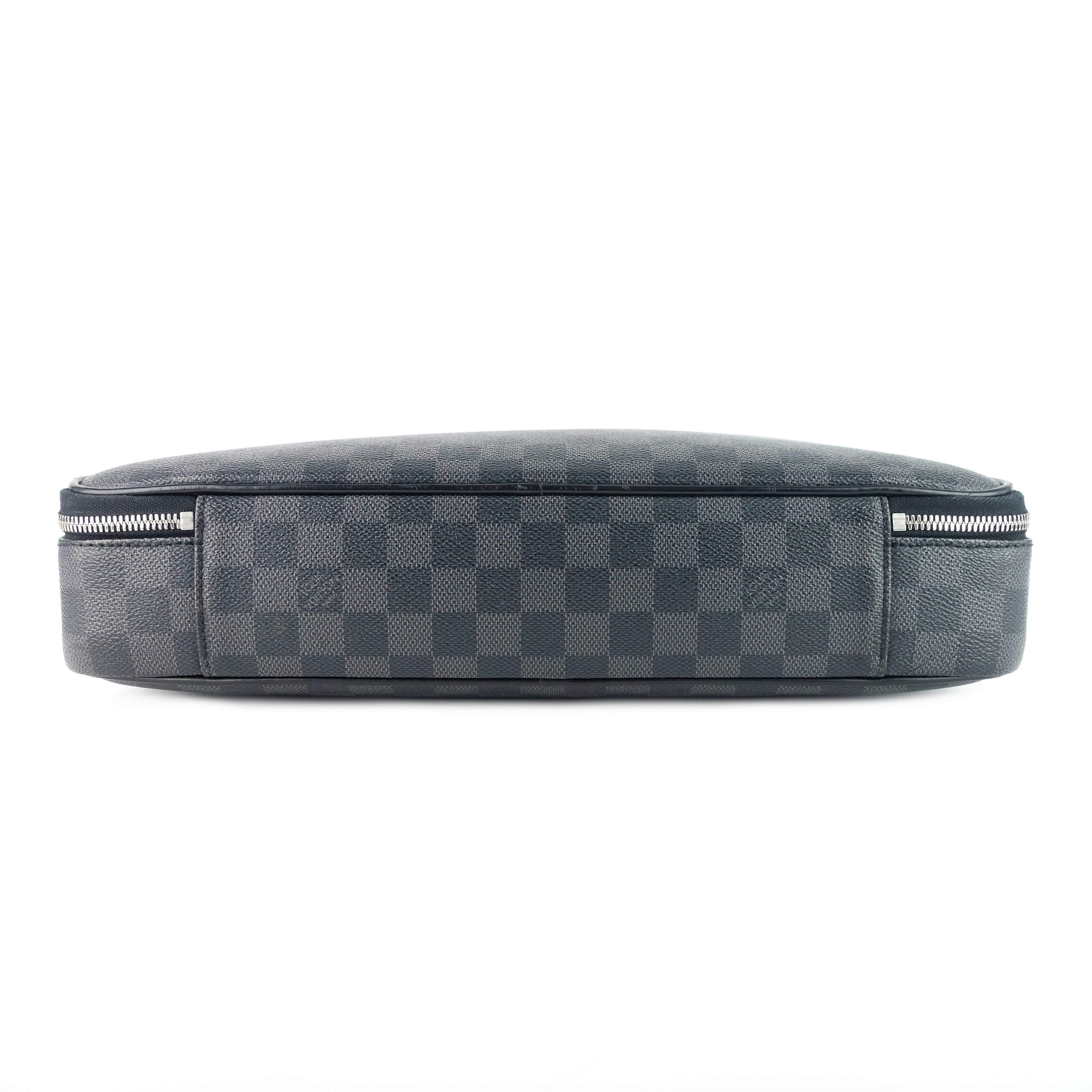 Louis Vuitto Steeve Damier Graphite Canvas Briefcase Bag
