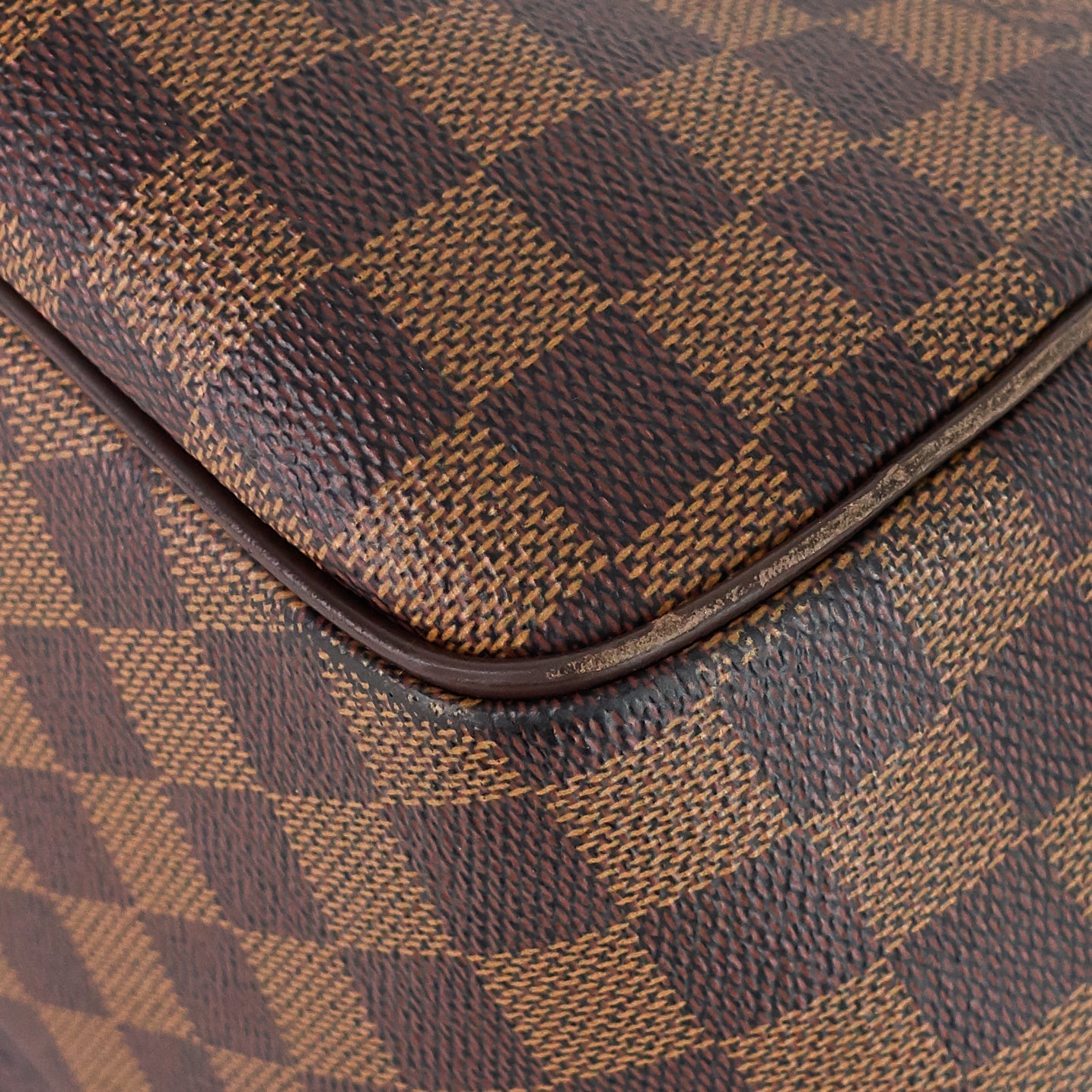 Louis Vuitto Belem MM Damier Ebene Canvas Bag