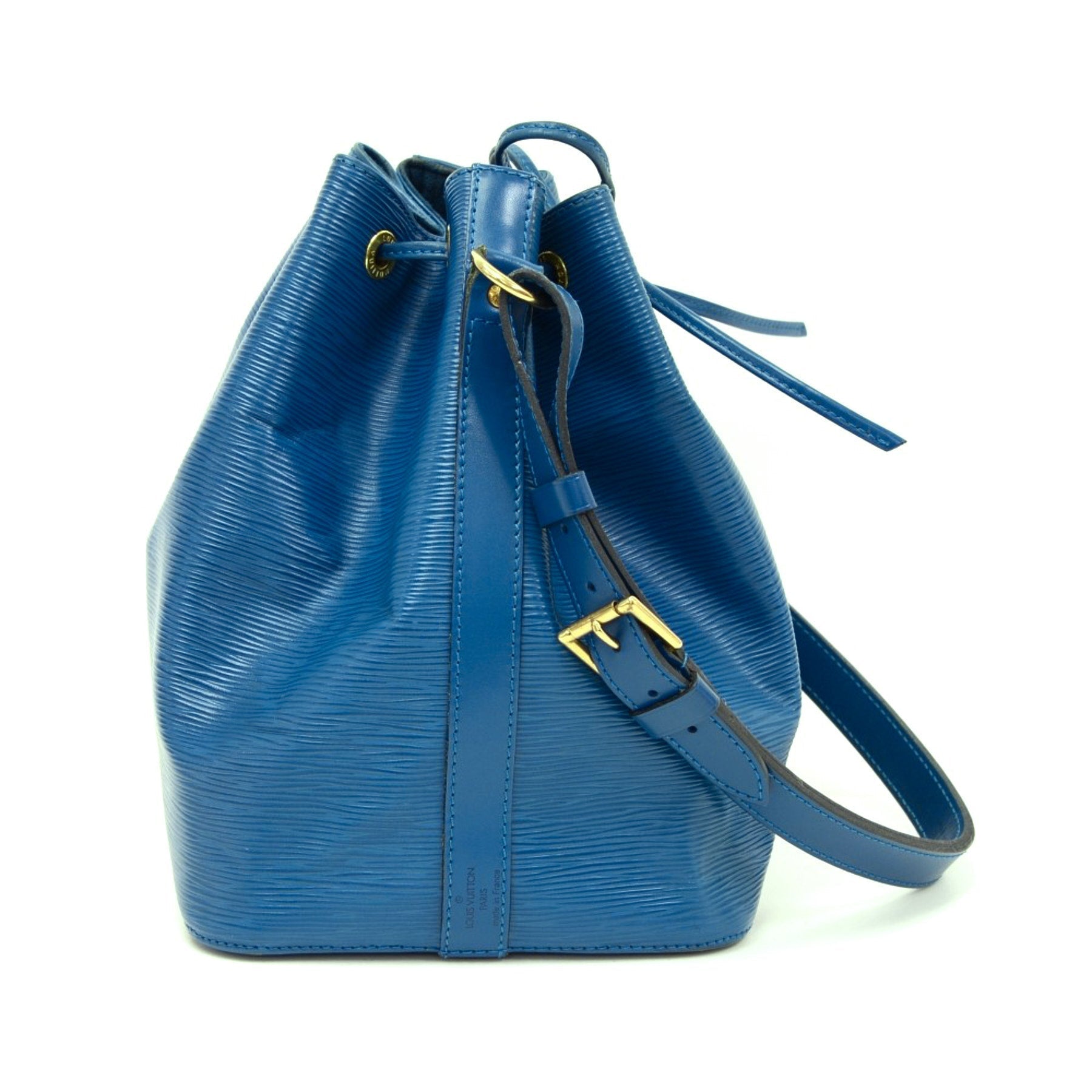 Louis Vuitto Petit Noe Blue Epi Leather Bag