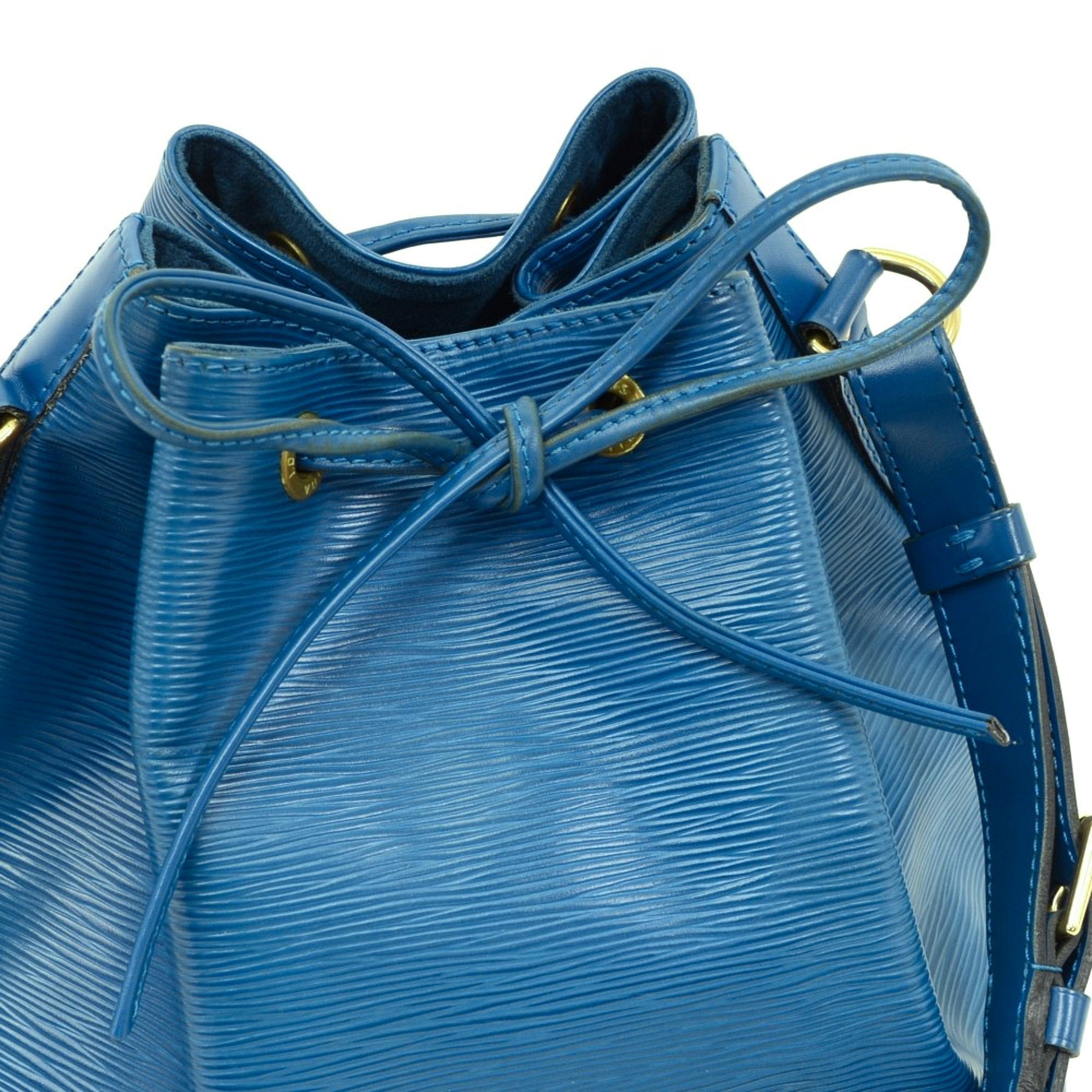 Louis Vuitto Petit Noe Blue Epi Leather Bag